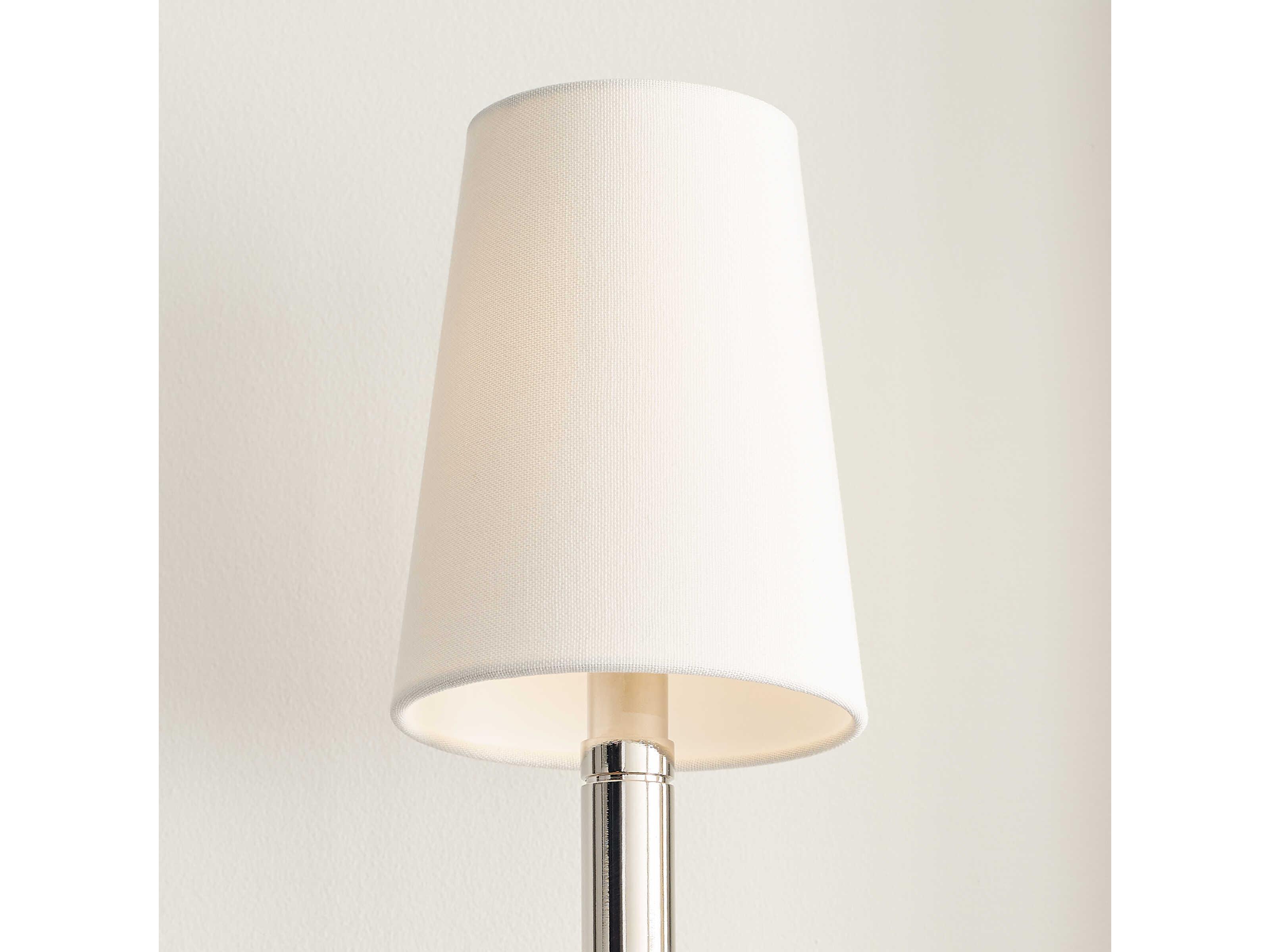 Visual Comfort Studio Beckham Classic 1-Light Polished Nickel Wall Sconce