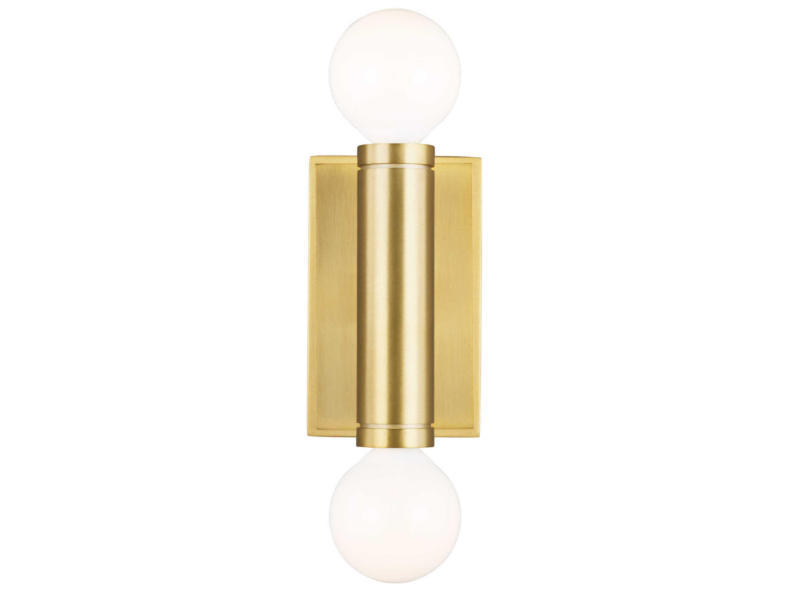 Visual Comfort Studio Beckham Modern 2-Light Burnished Brass Wall Sconce