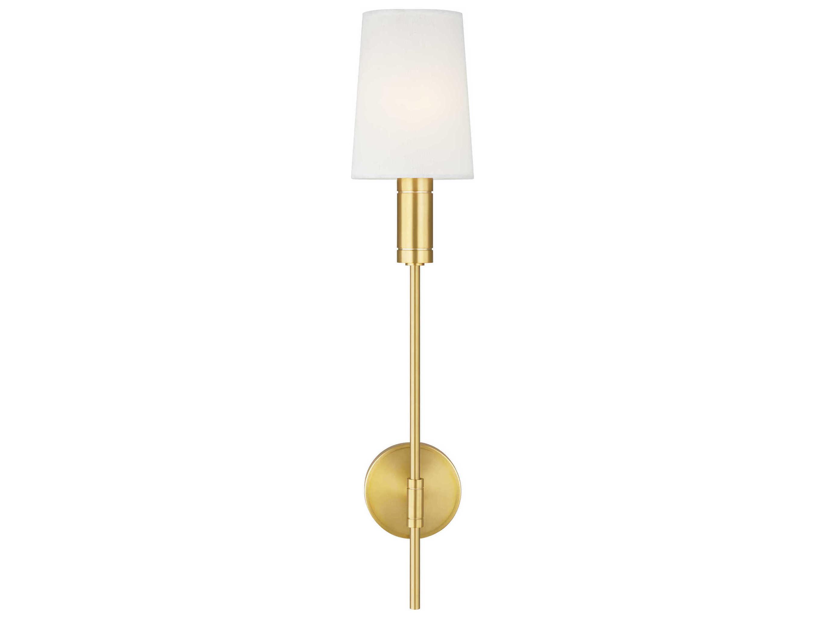 Visual Comfort Studio Beckham Modern 1-Light Burnished Brass Wall Sconce