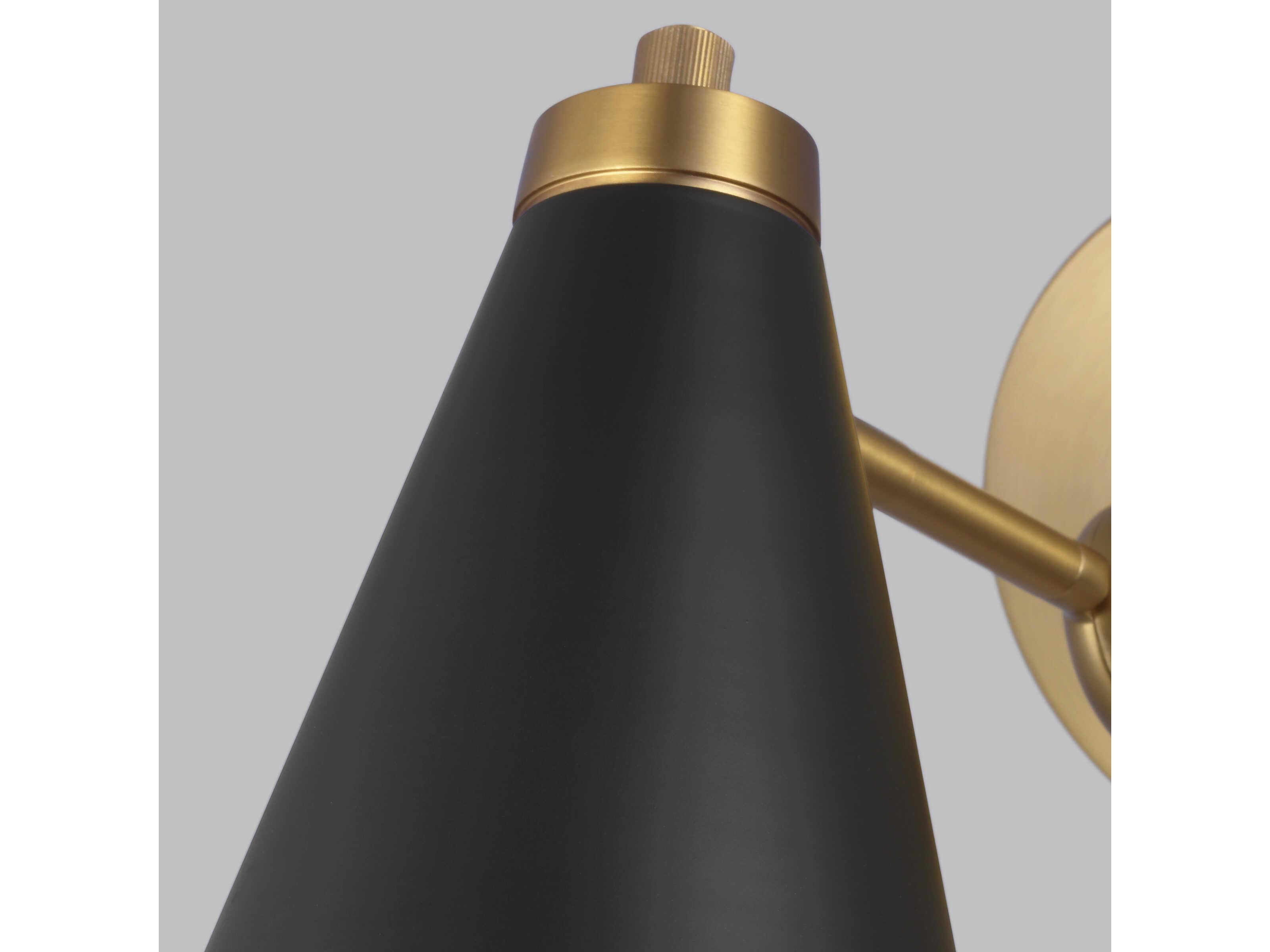 Visual Comfort Studio Signoret 1-Light Burnished Brass Wall Sconce