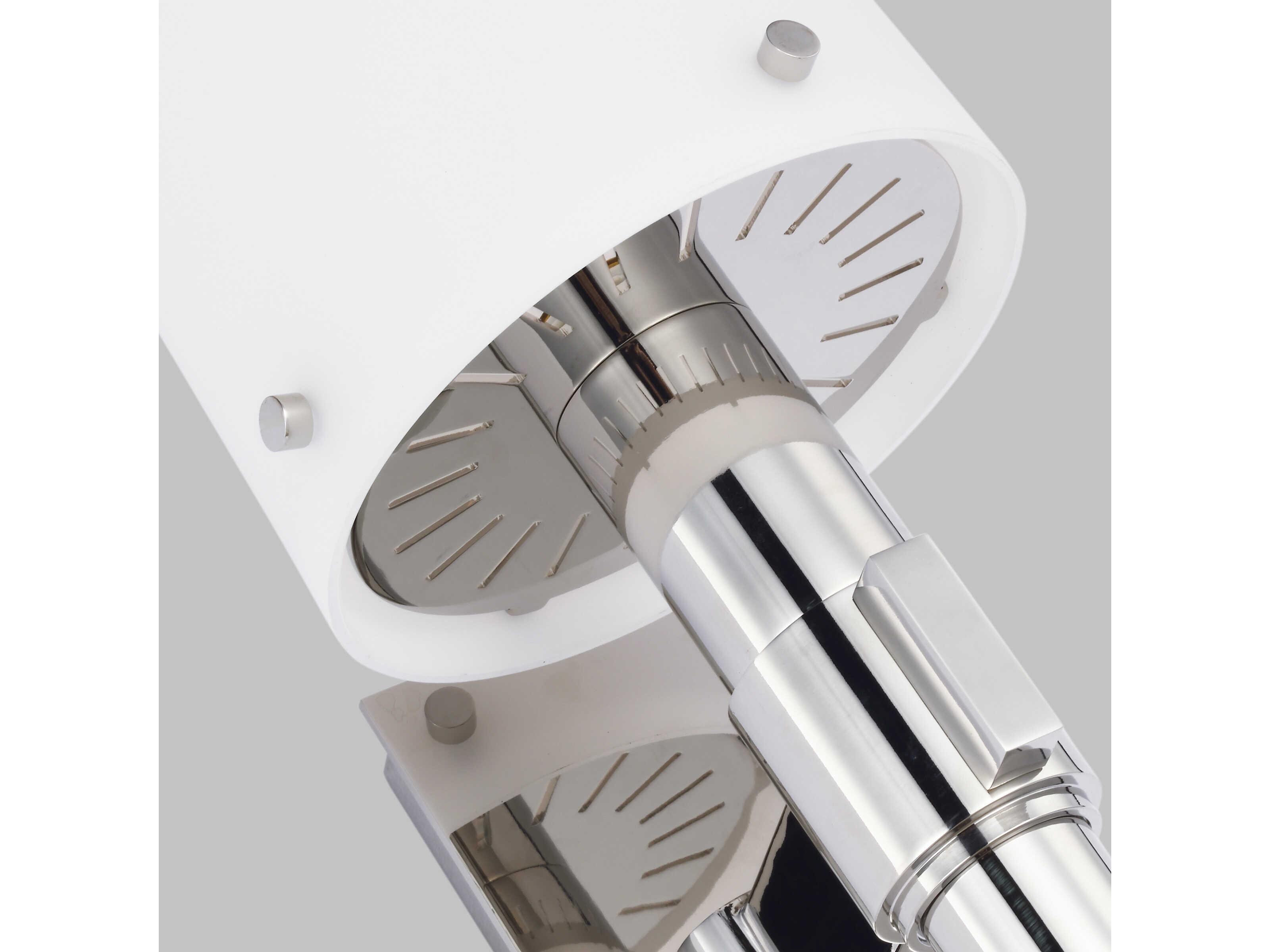 Visual Comfort Studio Palma 1-Light Polished Nickel Wall Sconce