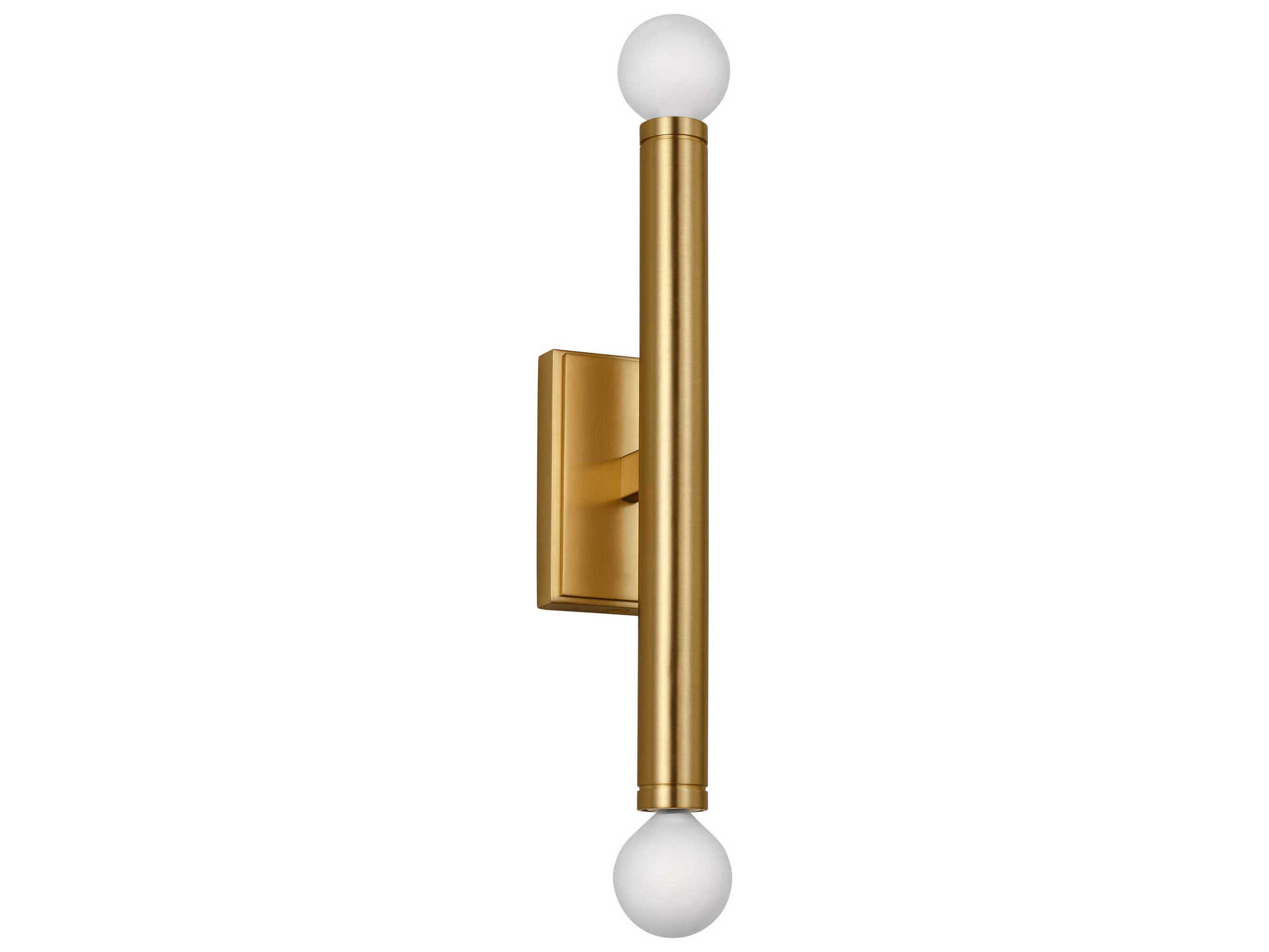 Visual Comfort Studio Beckham Modern 2-Light Burnished Brass Wall Sconce