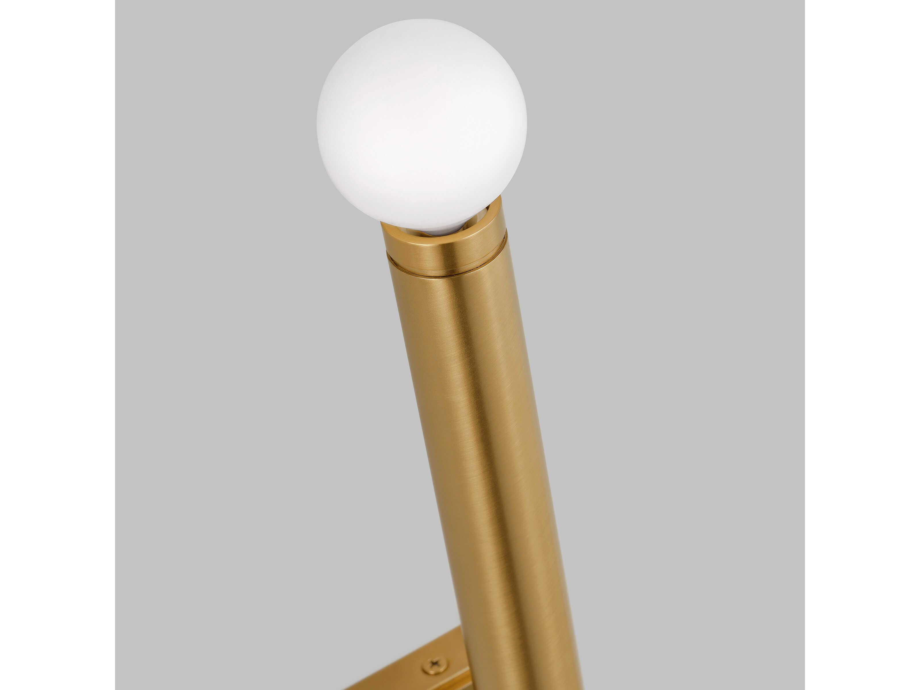 Visual Comfort Studio Beckham Modern 2-Light Burnished Brass Wall Sconce