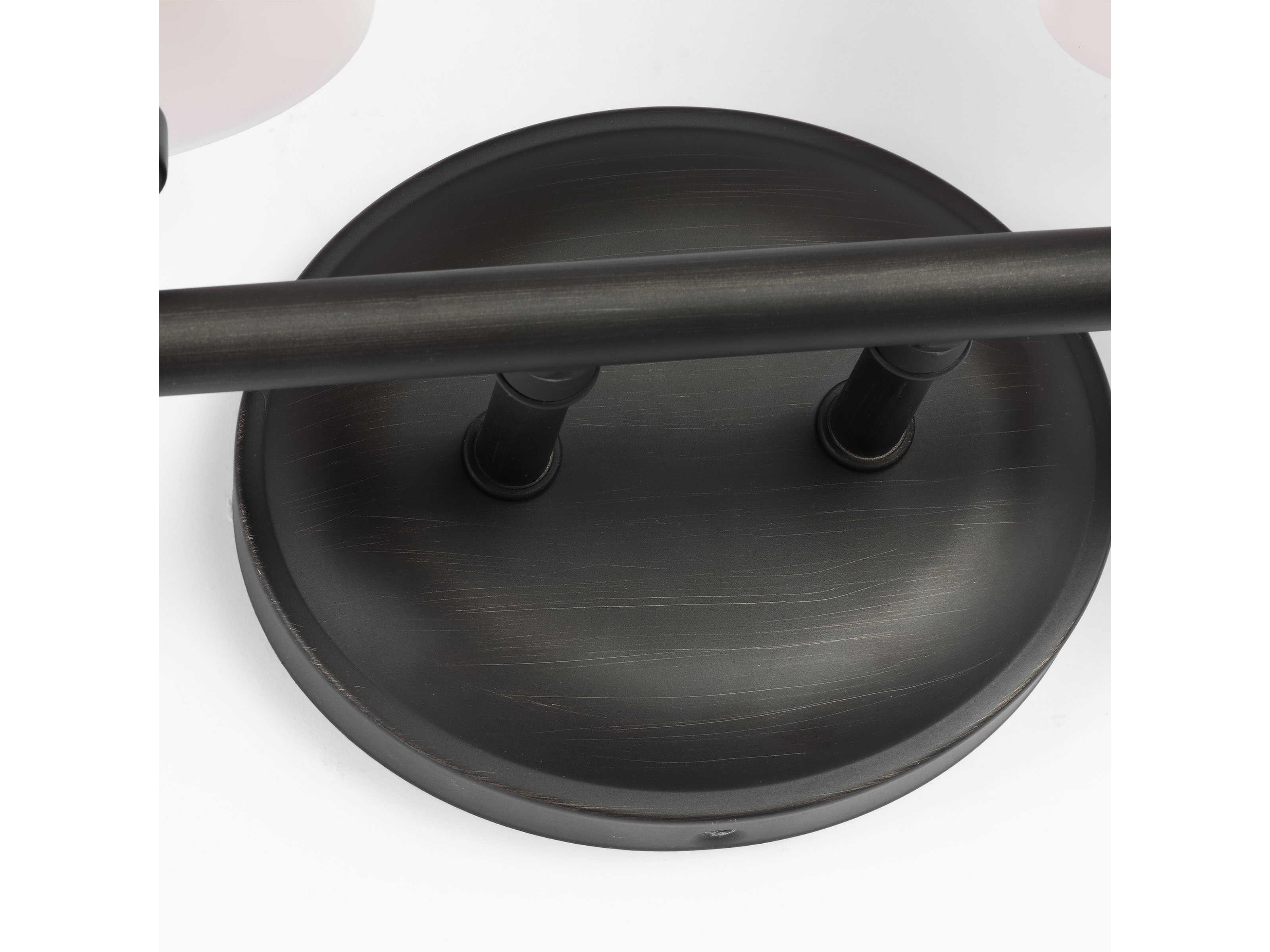 Visual Comfort Studio Xavierre 4-Light Aged Iron Black Vanity Light