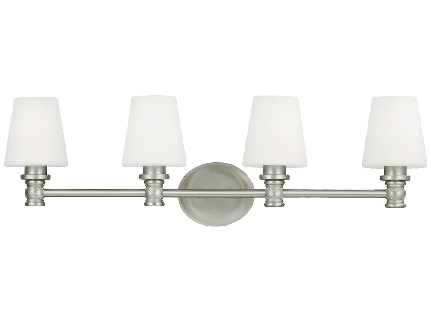 Visual Comfort Studio Xavierre 4-Light Satin Nickel Vanity Light