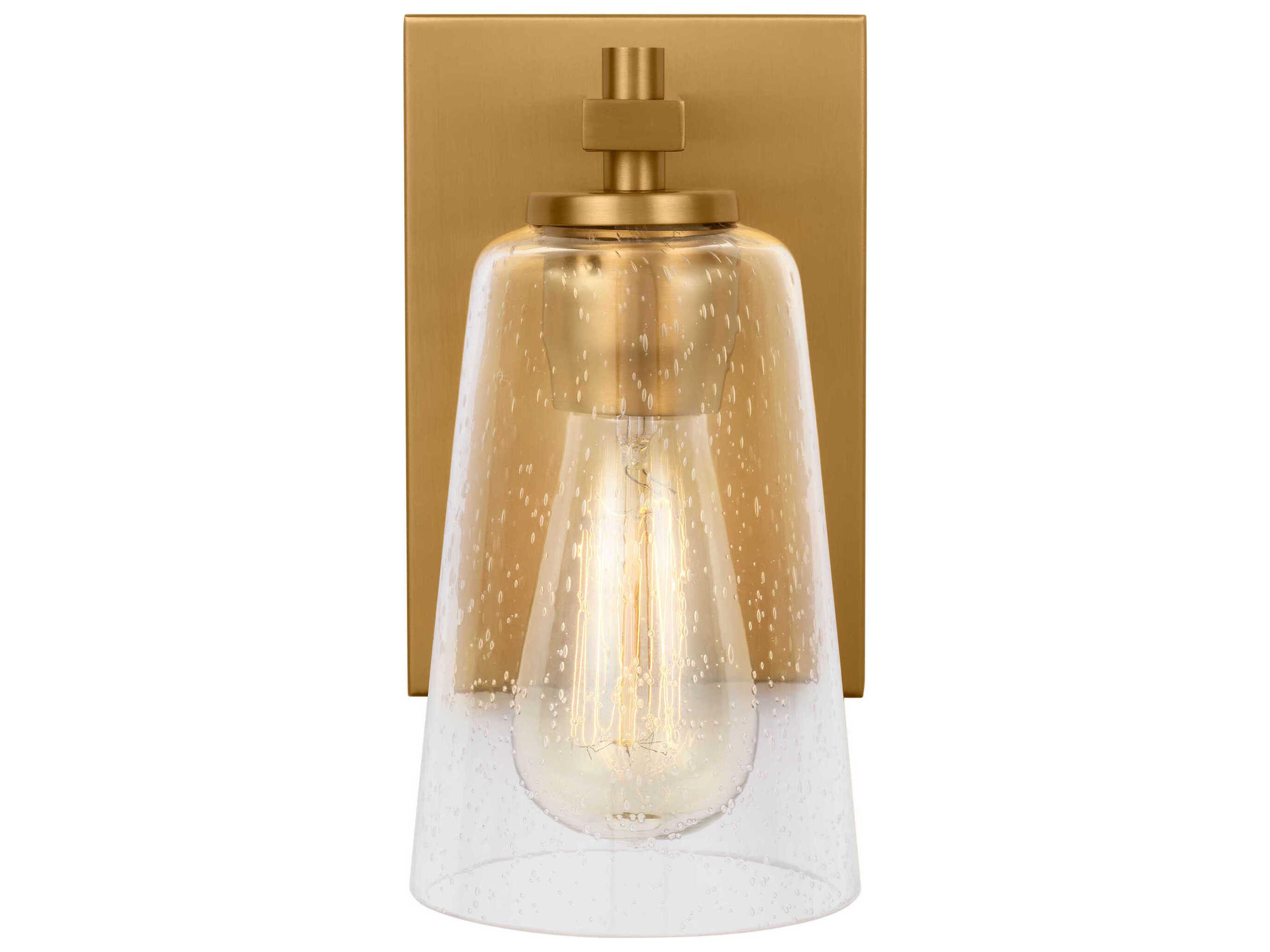 Visual Comfort Studio Mercer 1-Light Burnished Brass Wall Sconce