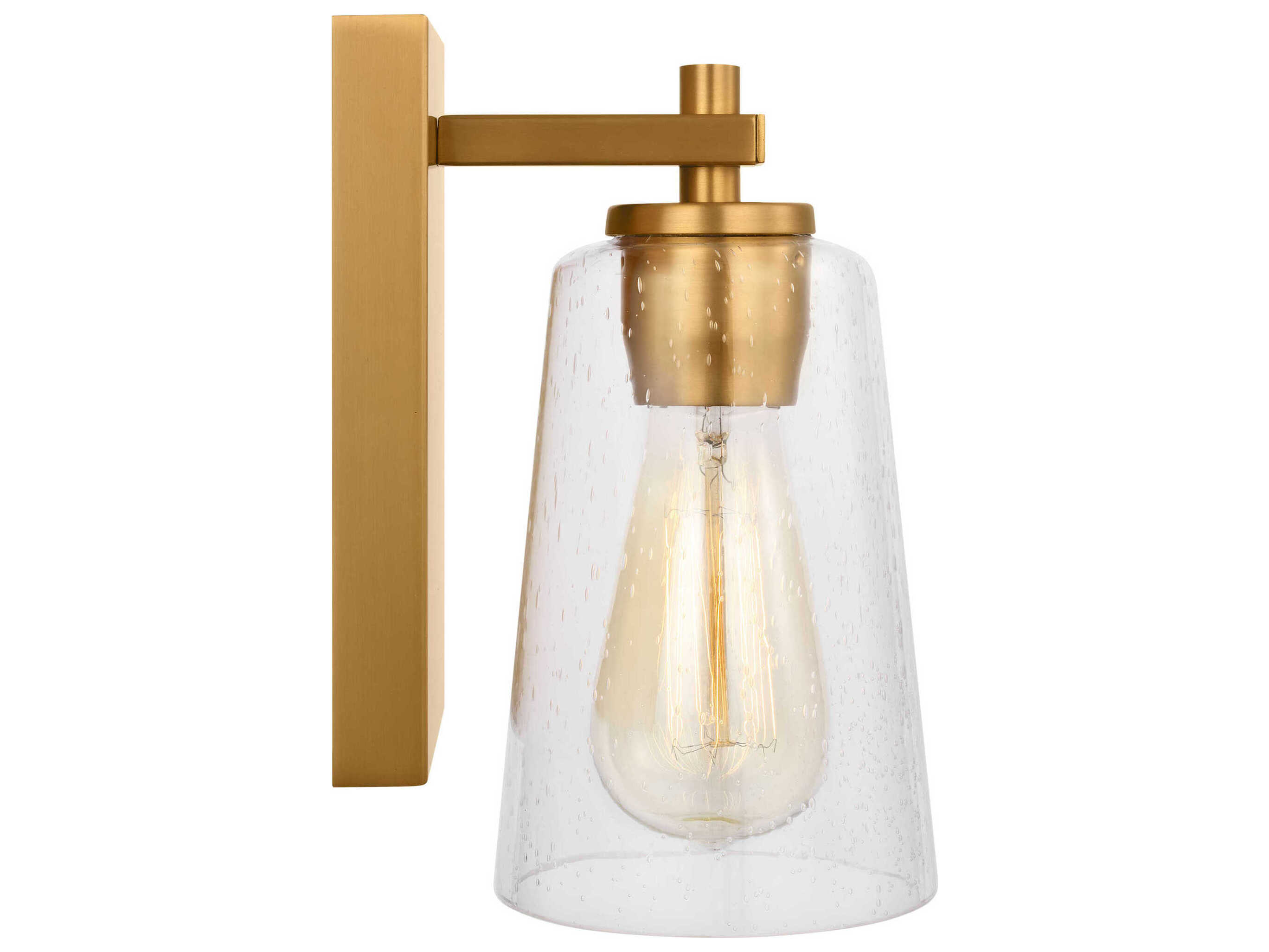 Visual Comfort Studio Mercer 1-Light Burnished Brass Wall Sconce