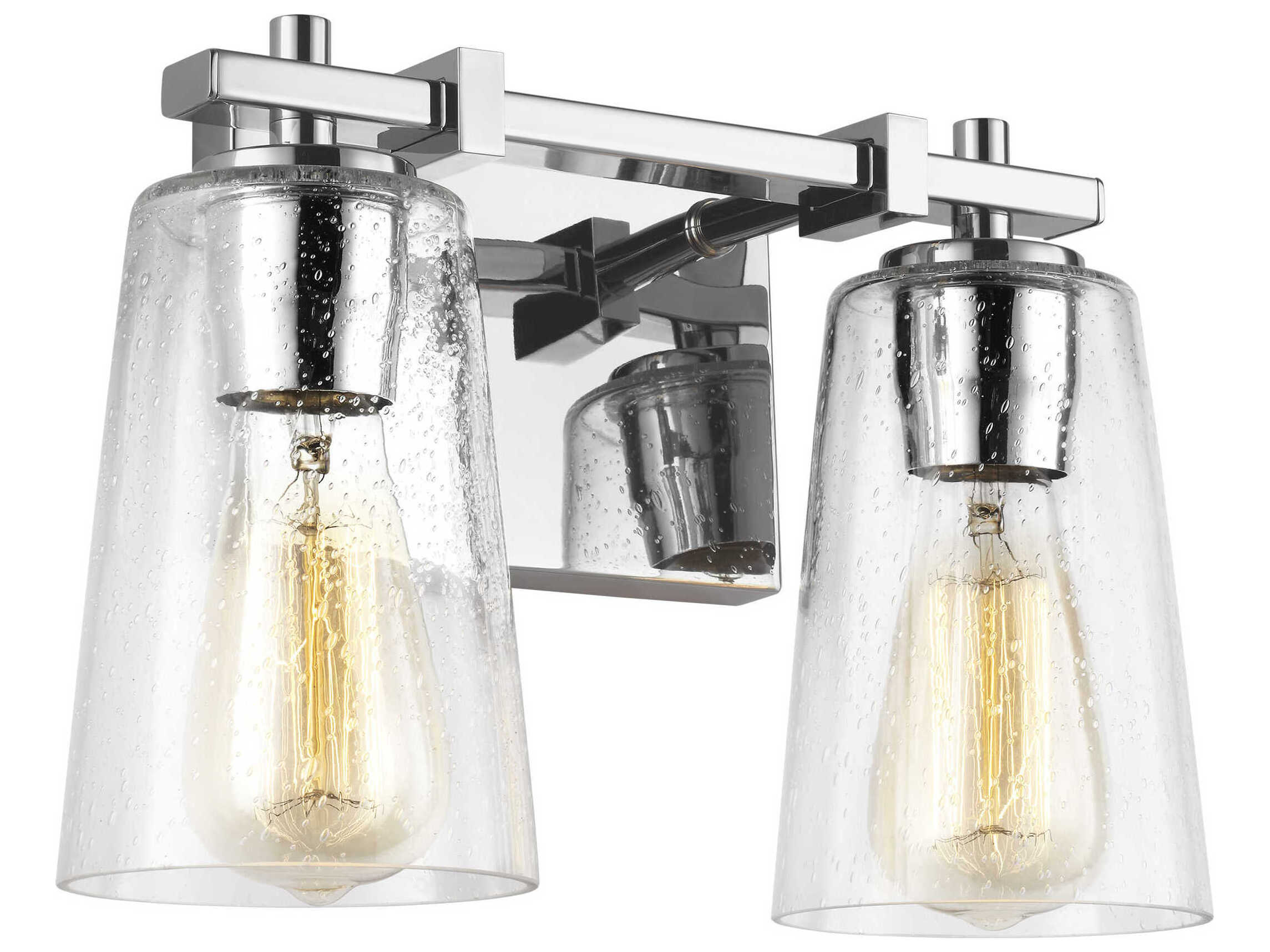 Visual Comfort Studio Mercer 2-Light Chrome Vanity Light