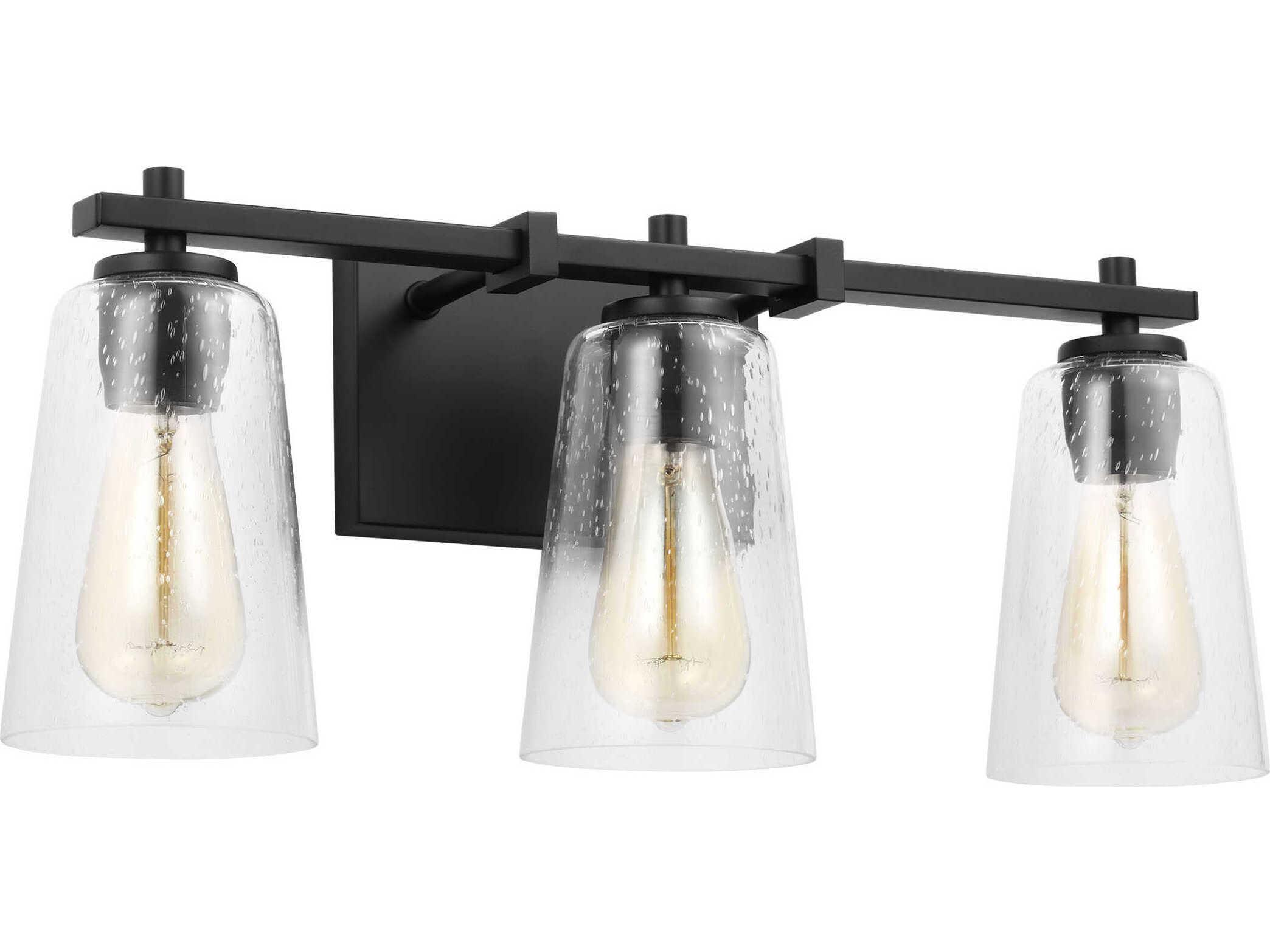 Visual Comfort Studio Mercer 3-Light Midnight Black Vanity Light