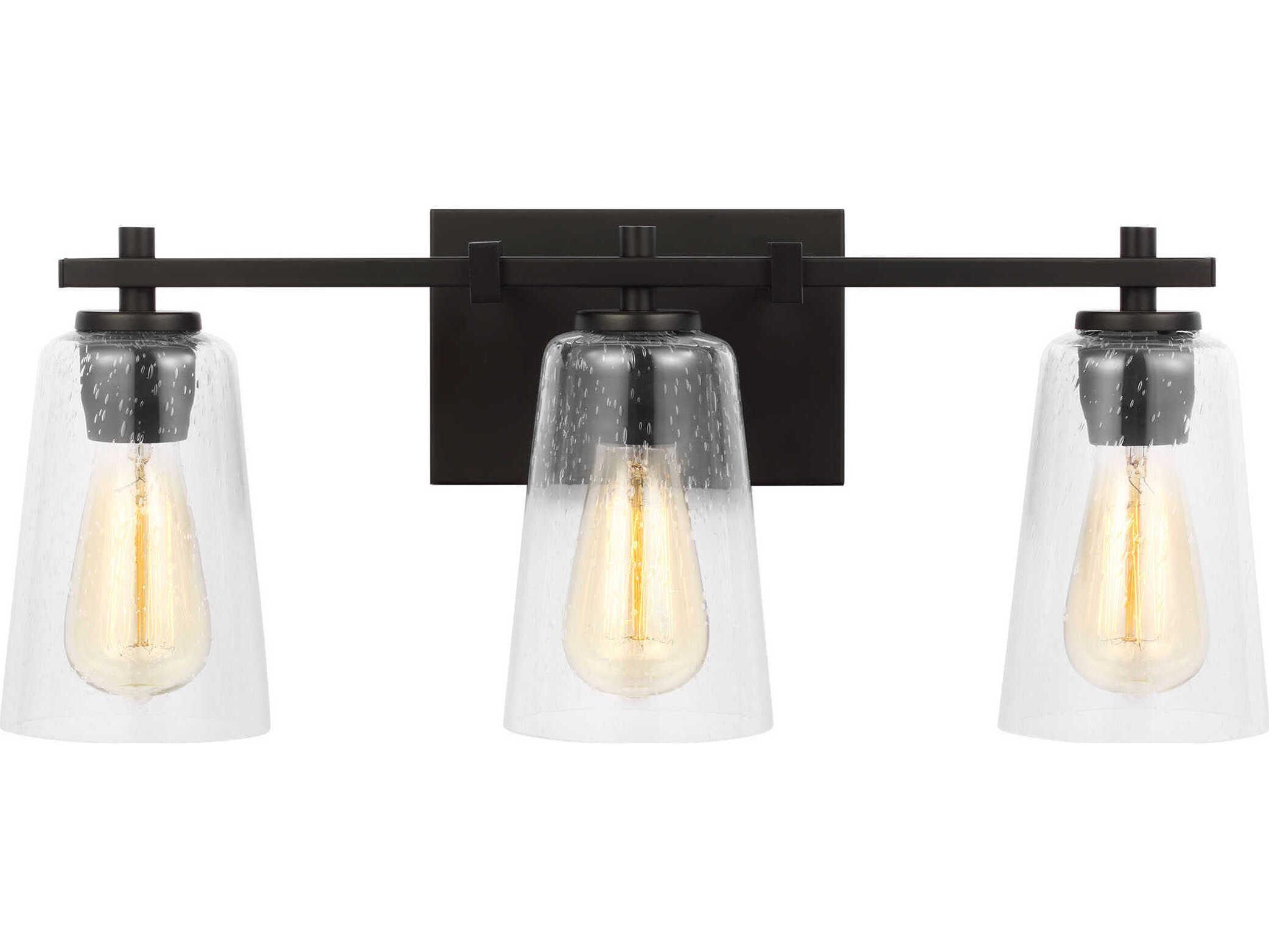 Visual Comfort Studio Mercer 3-Light Midnight Black Vanity Light