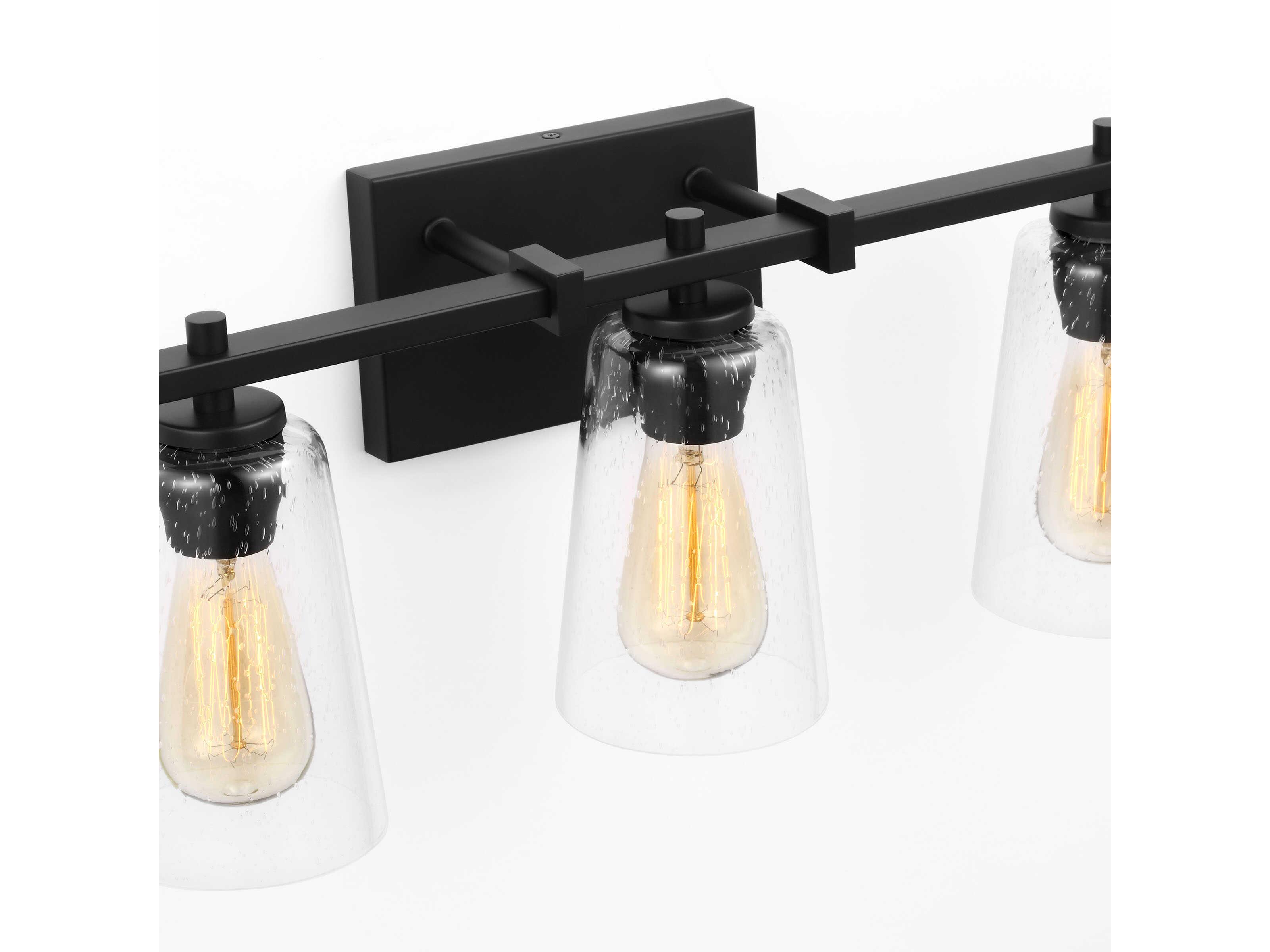Visual Comfort Studio Mercer 3-Light Midnight Black Vanity Light