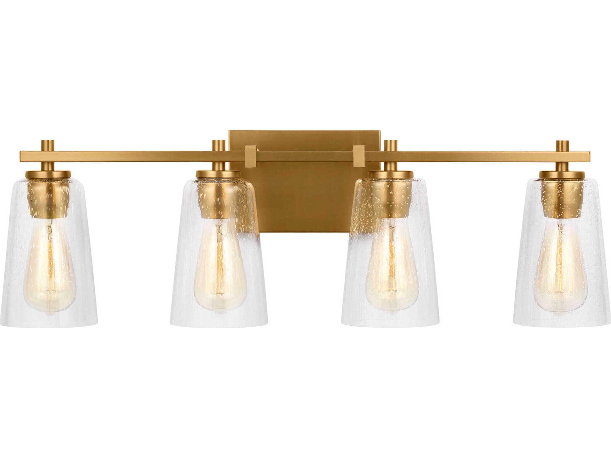 Visual Comfort Studio Mercer 4-Light Burnished Brass Vanity Light