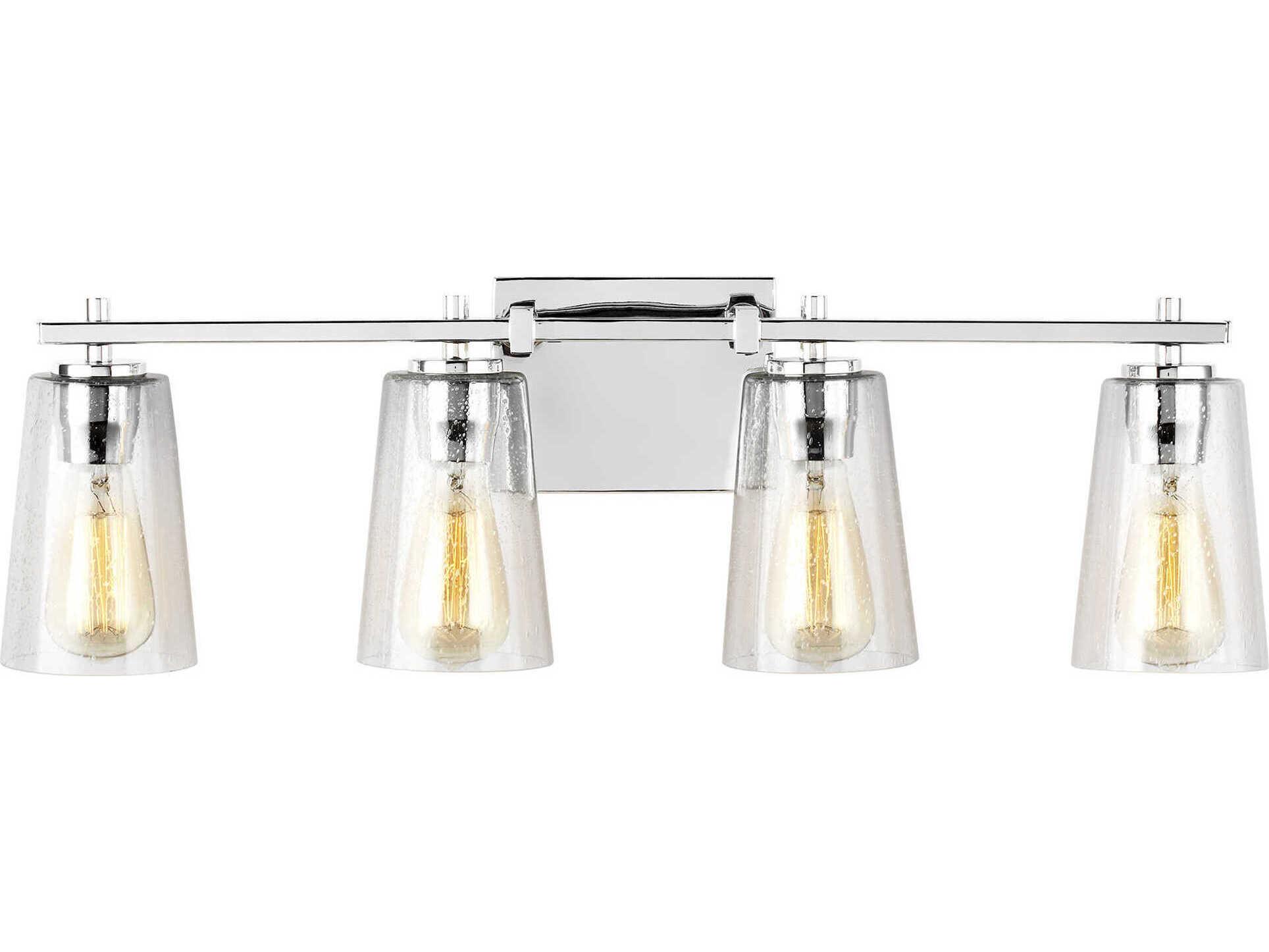 Visual Comfort Studio Mercer 4-Light Chrome Vanity Light