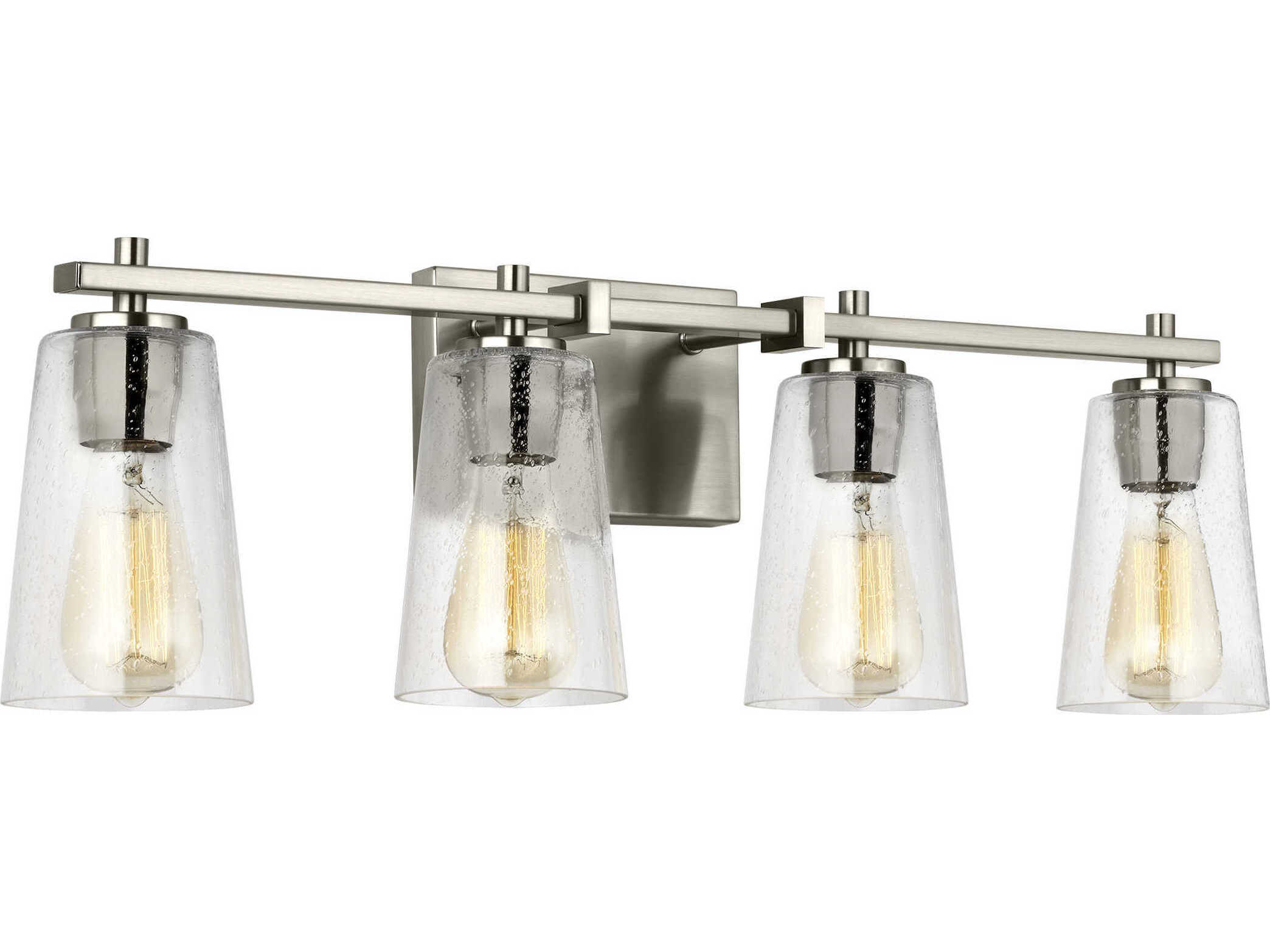 Visual Comfort Studio Mercer 4-Light Satin Nickel Vanity Light
