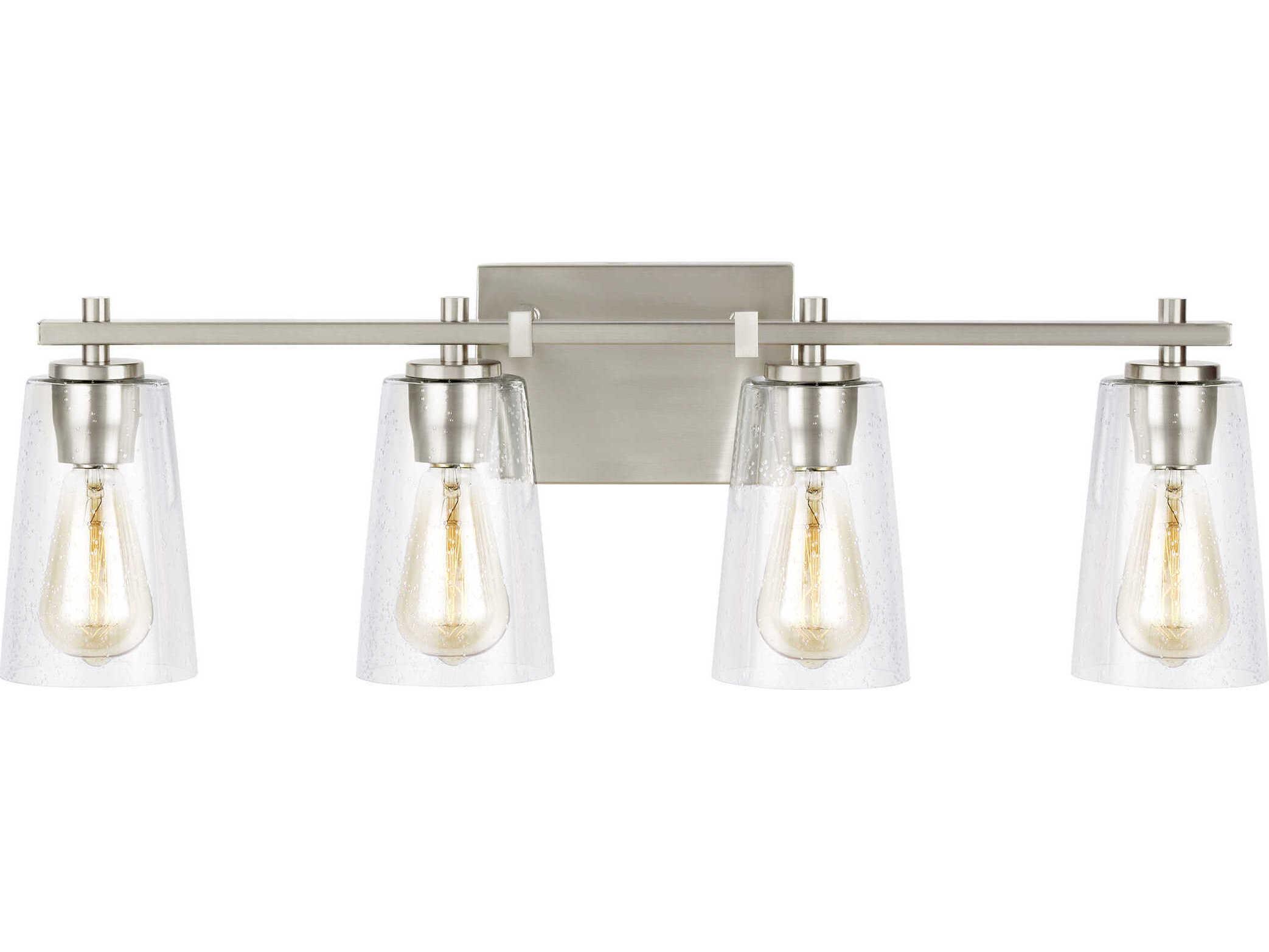 Visual Comfort Studio Mercer 4-Light Satin Nickel Vanity Light