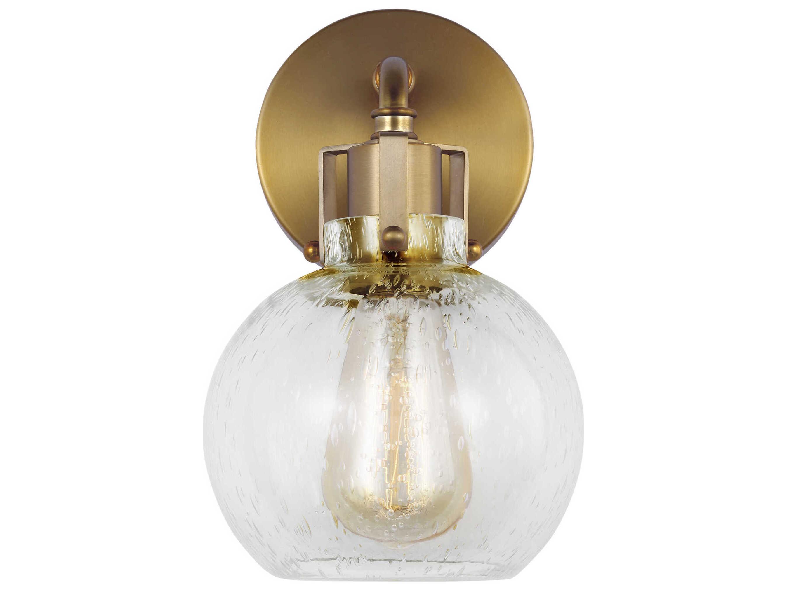 Visual Comfort Studio Clara 1-Light Burnished Brass Wall Sconce