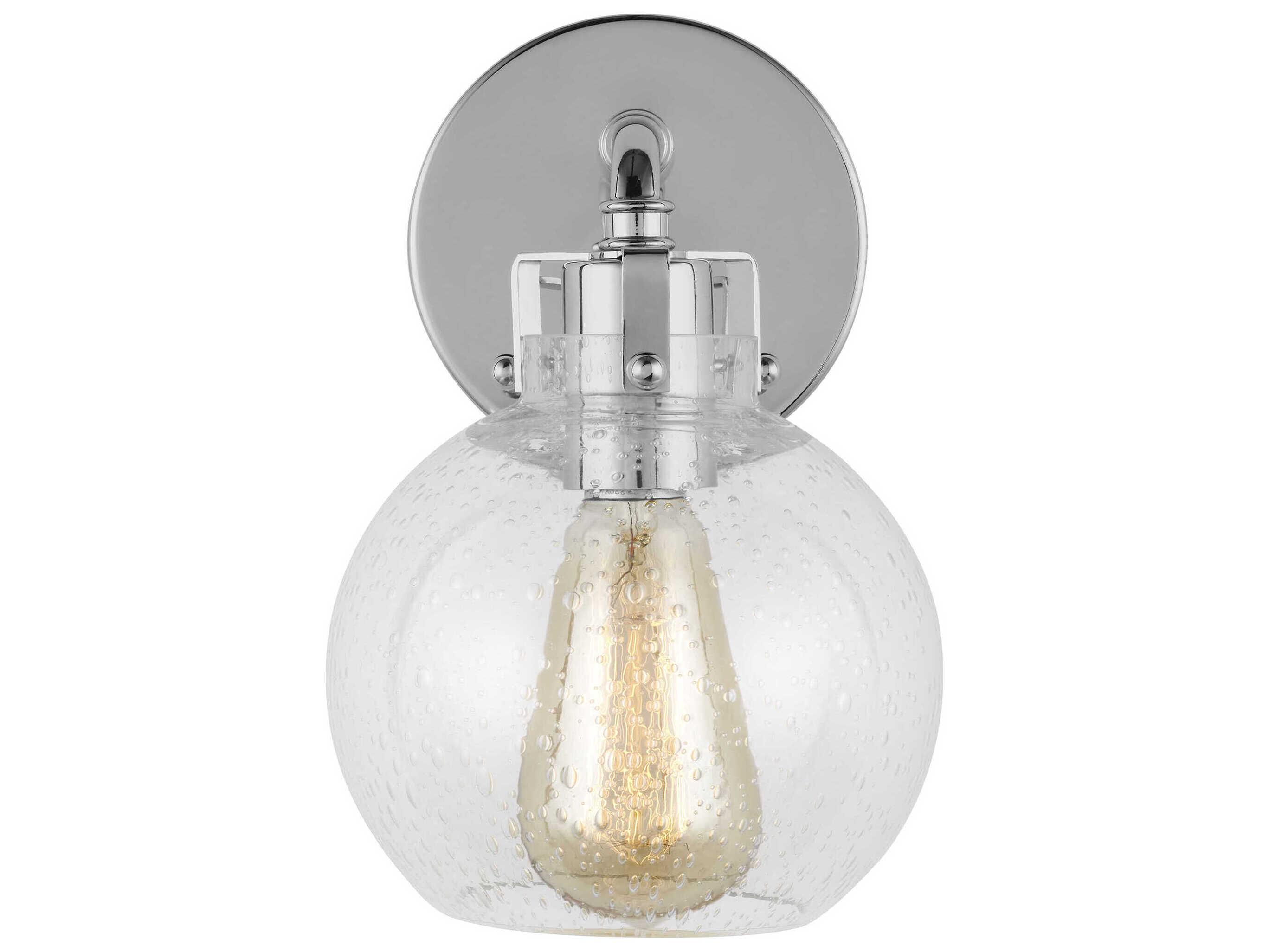 Visual Comfort Studio Clara 1-Light Chrome Wall Sconce