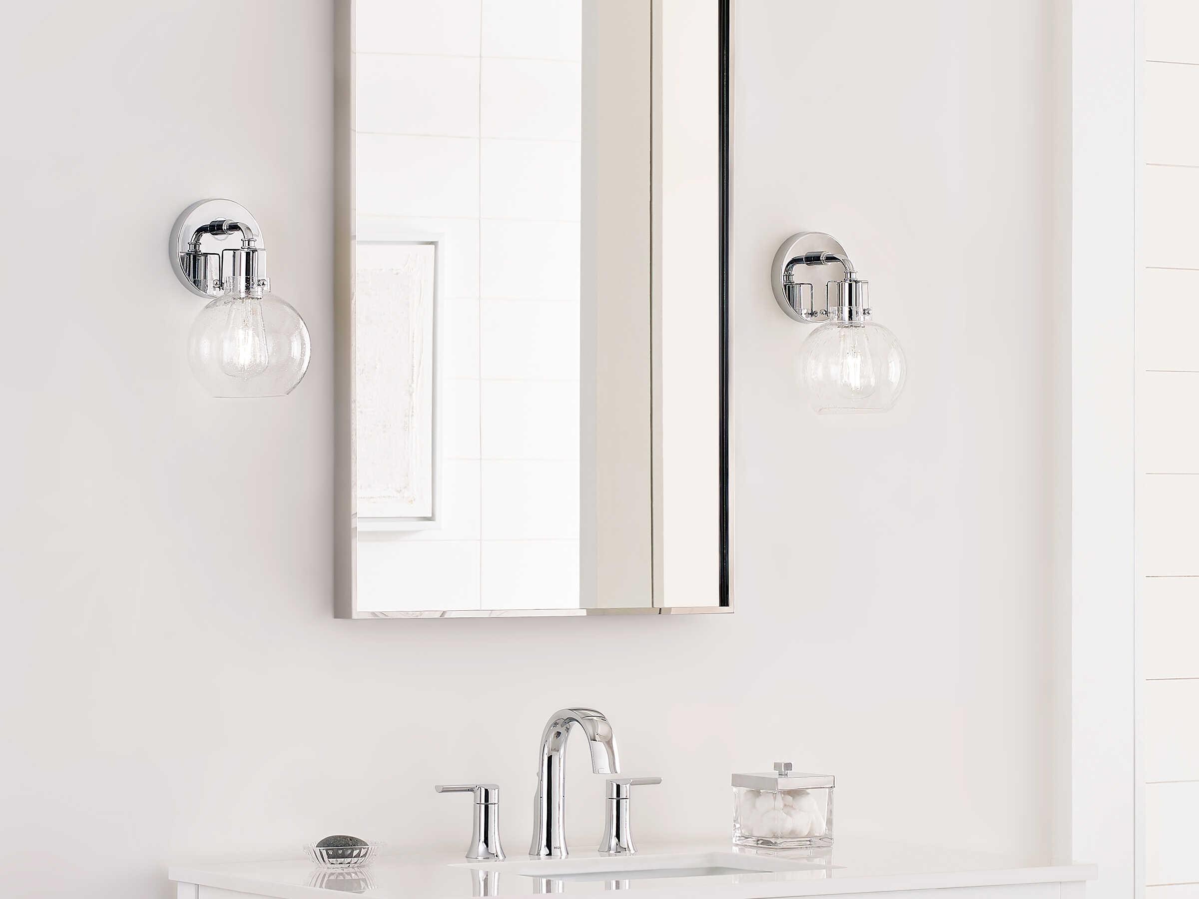 Visual Comfort Studio Clara 1-Light Chrome Wall Sconce