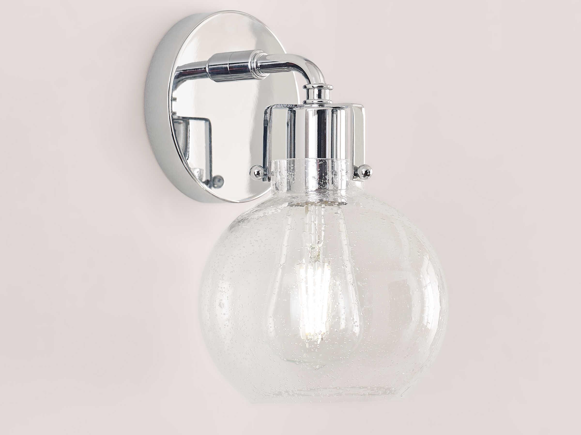 Visual Comfort Studio Clara 1-Light Chrome Wall Sconce