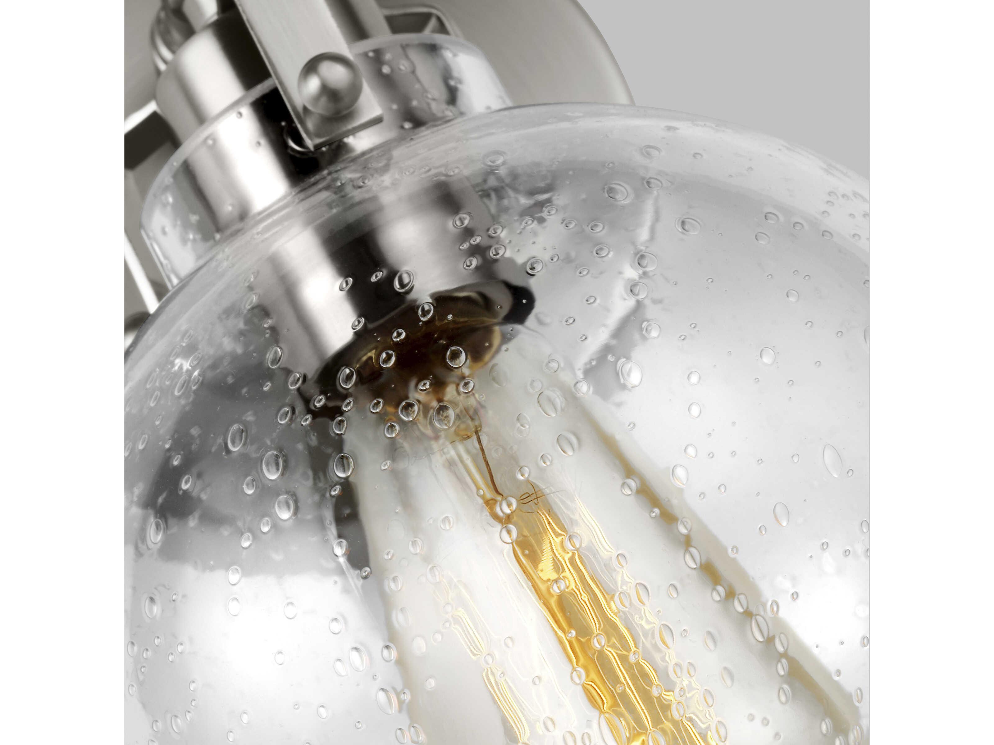 Visual Comfort Studio Clara 1-Light Satin Nickel Wall Sconce