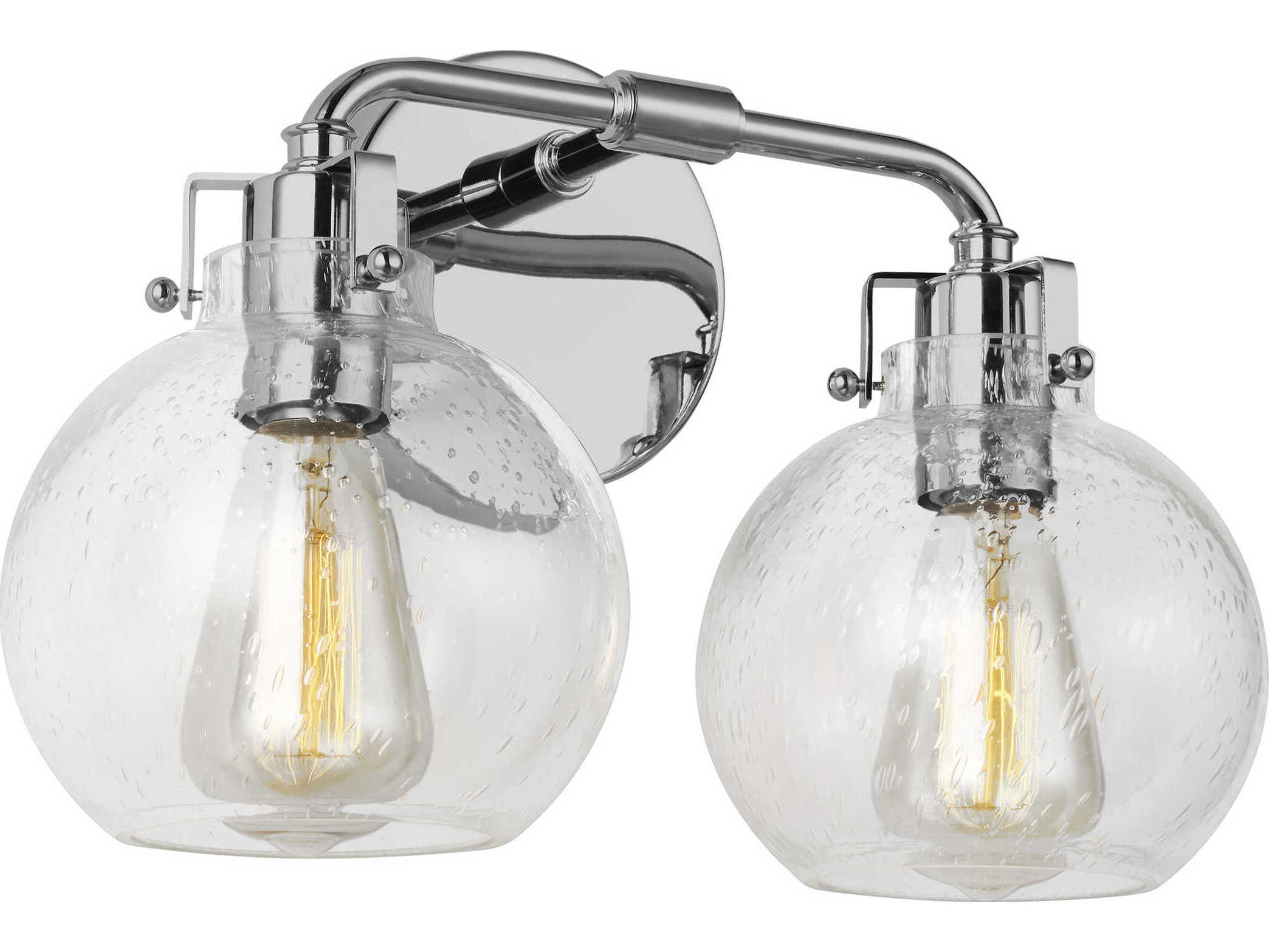 Visual Comfort Studio Clara 2-Light Chrome Vanity Light