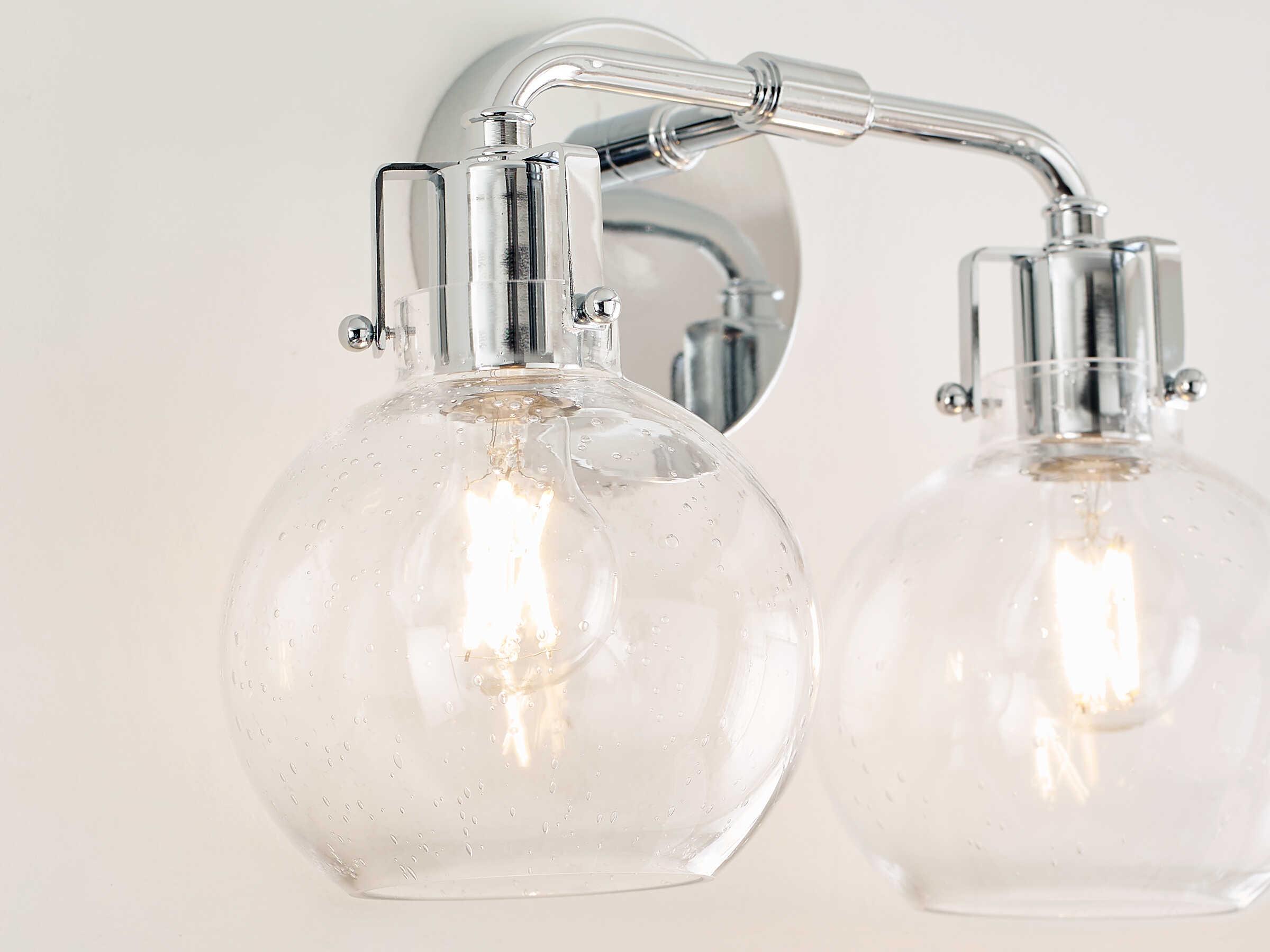 Visual Comfort Studio Clara 2-Light Chrome Vanity Light