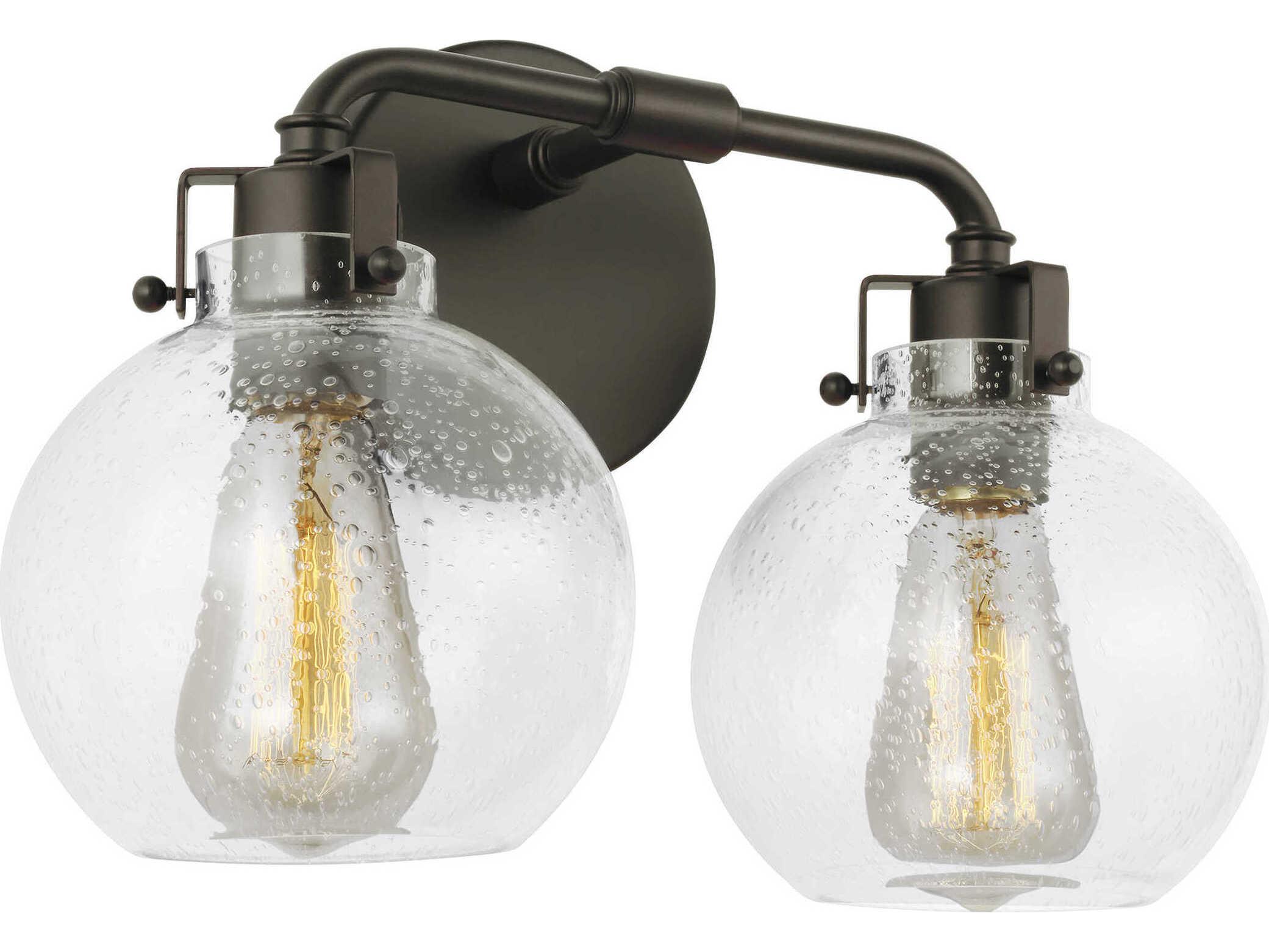 Visual Comfort Studio Clara 2-Light Oil Rubbed Bronze Vanity Light