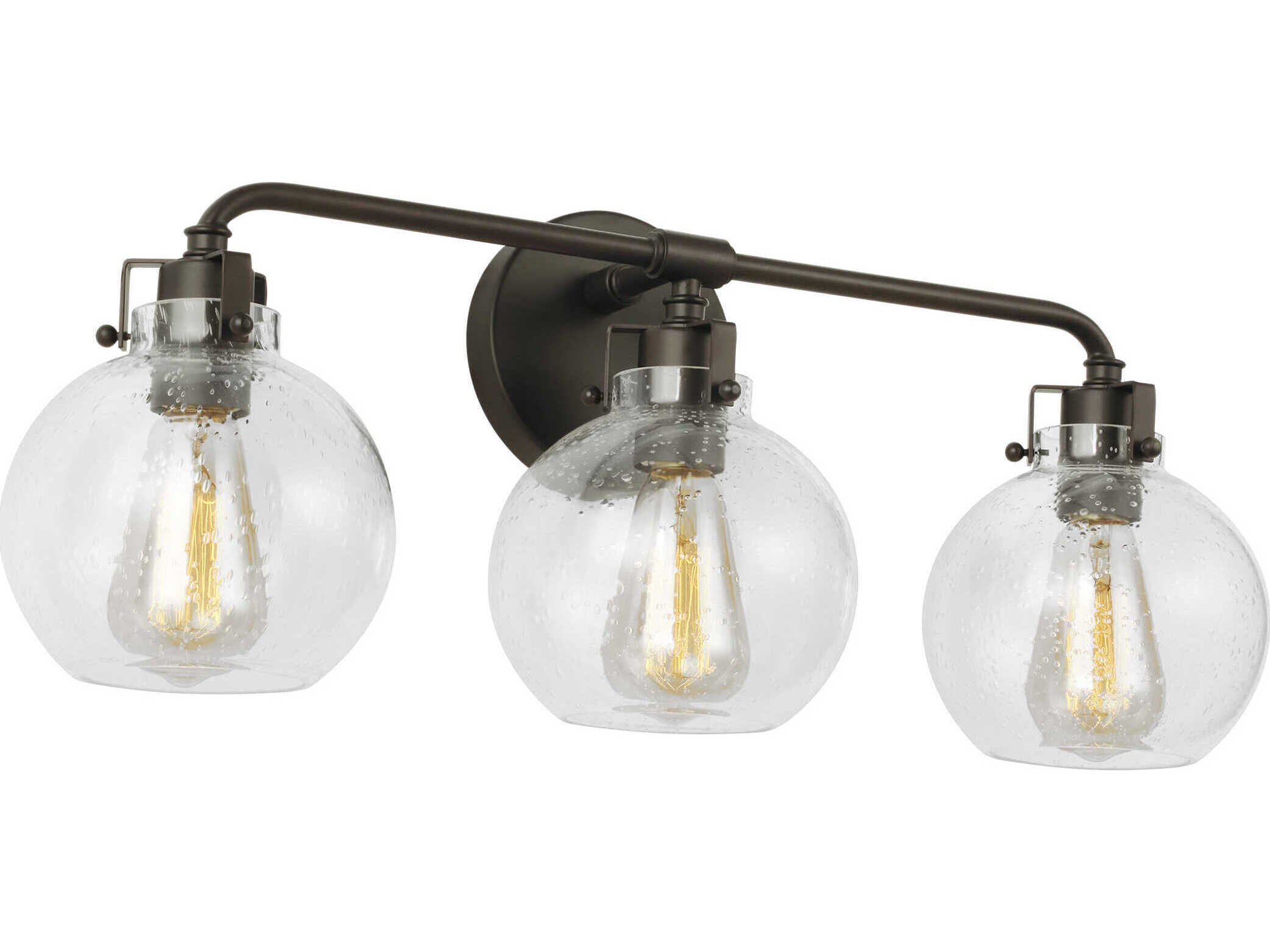 Visual Comfort Studio Clara 3-Light Oil Rubbed Bronze Vanity Light