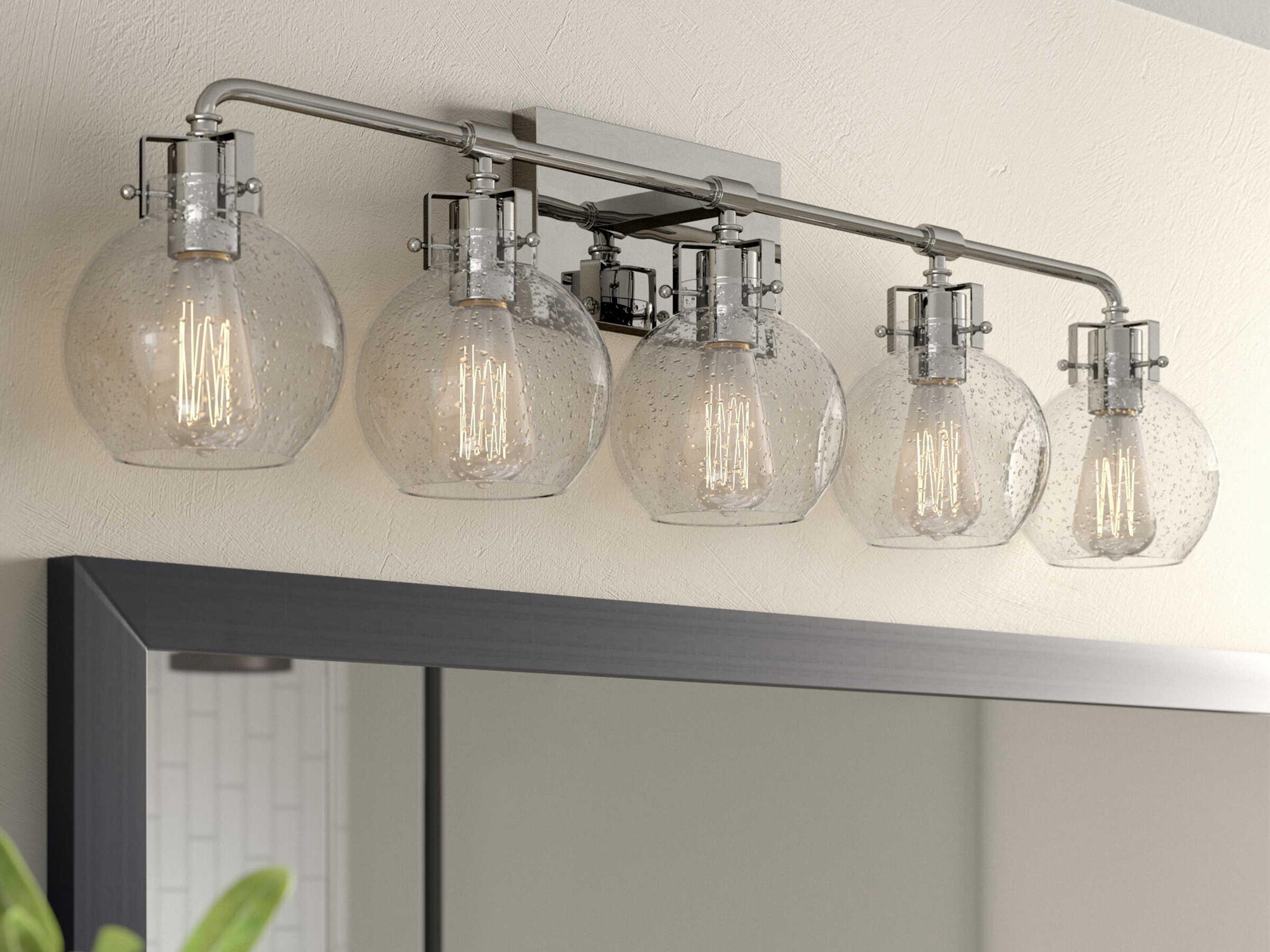 Visual Comfort Studio Clara 5-Light Chrome Vanity Light