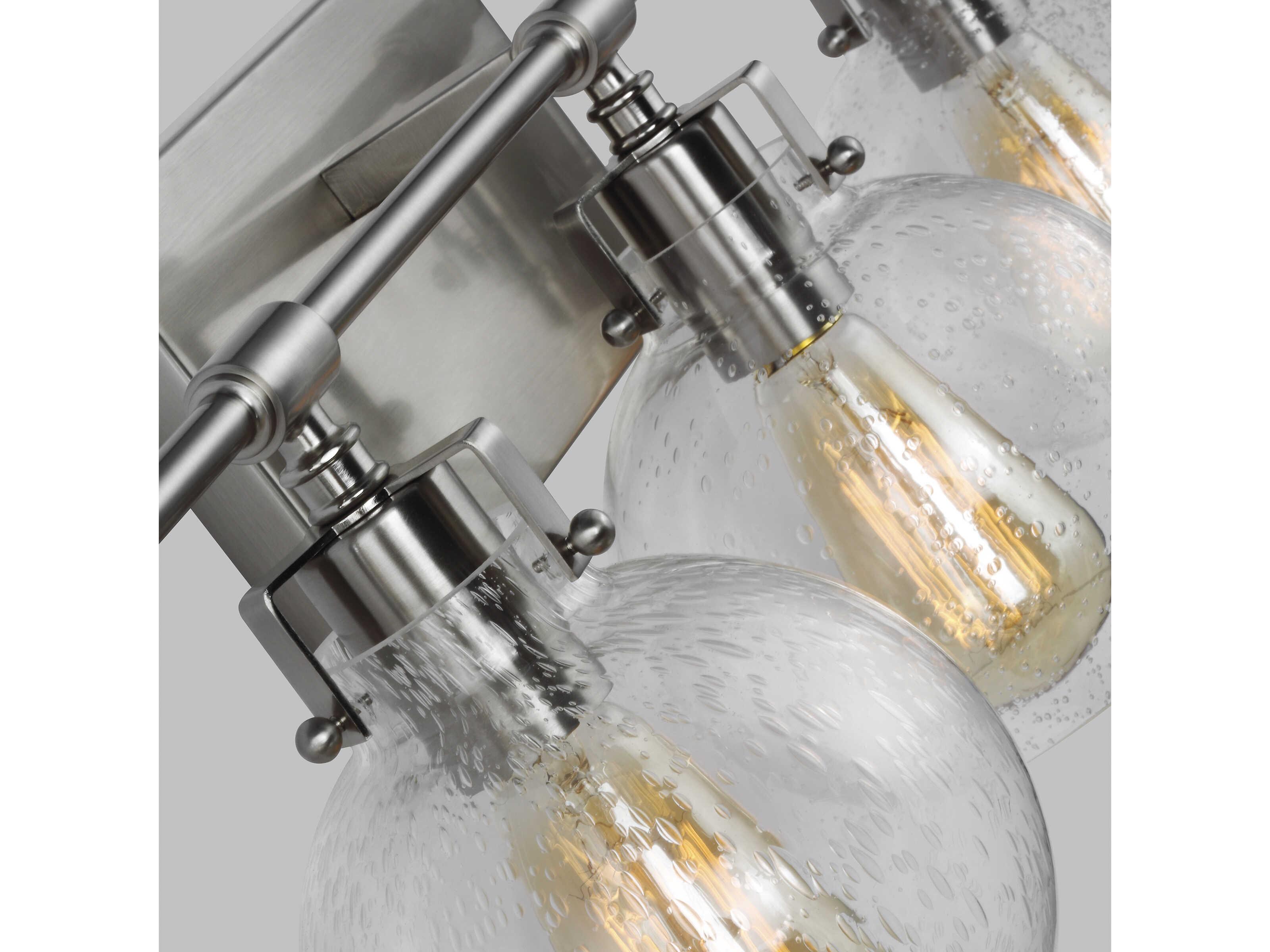 Visual Comfort Studio Clara 5-Light Satin Nickel Vanity Light