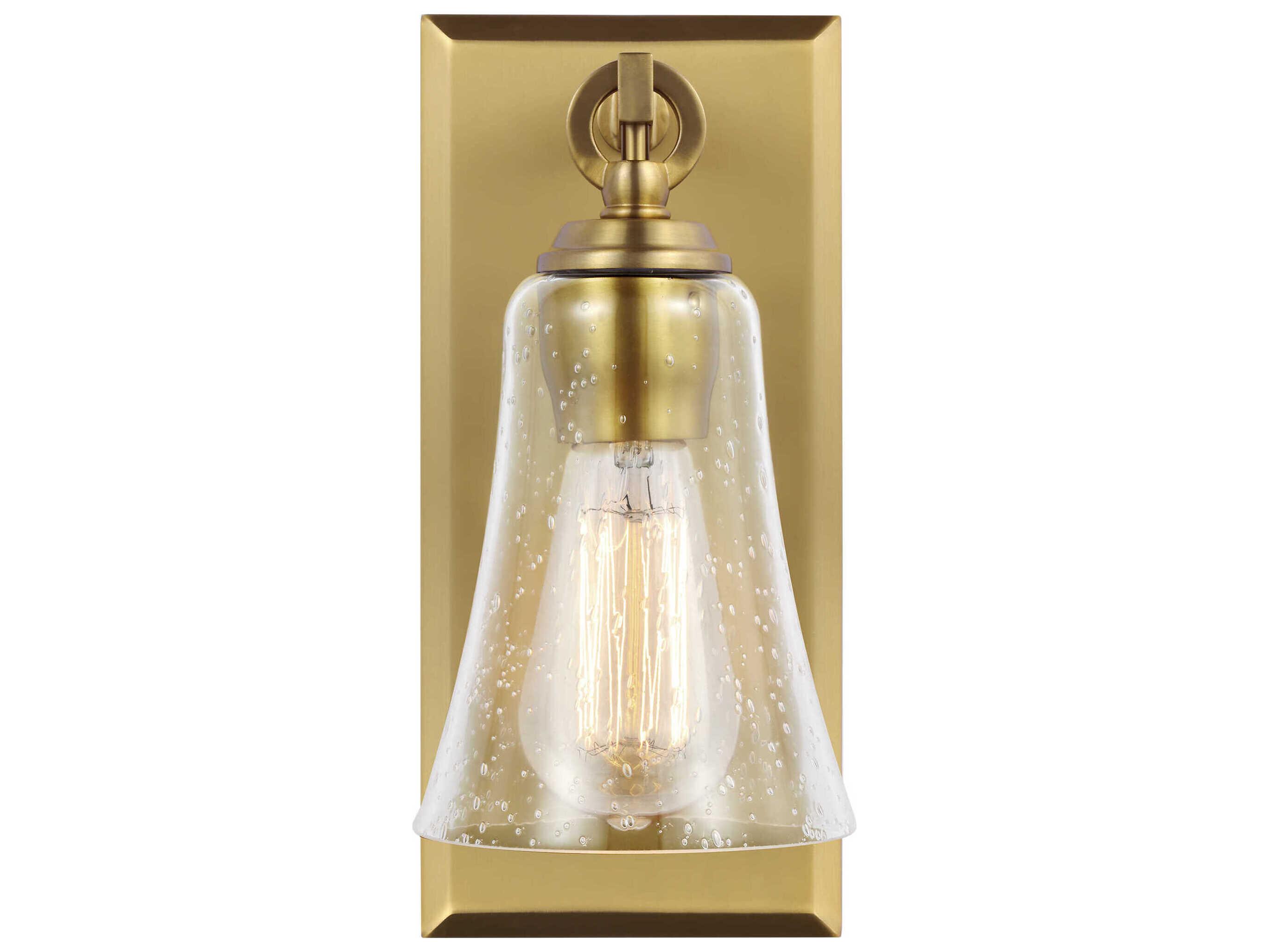Visual Comfort Studio Monterro 1-Light Burnished Brass Wall Sconce