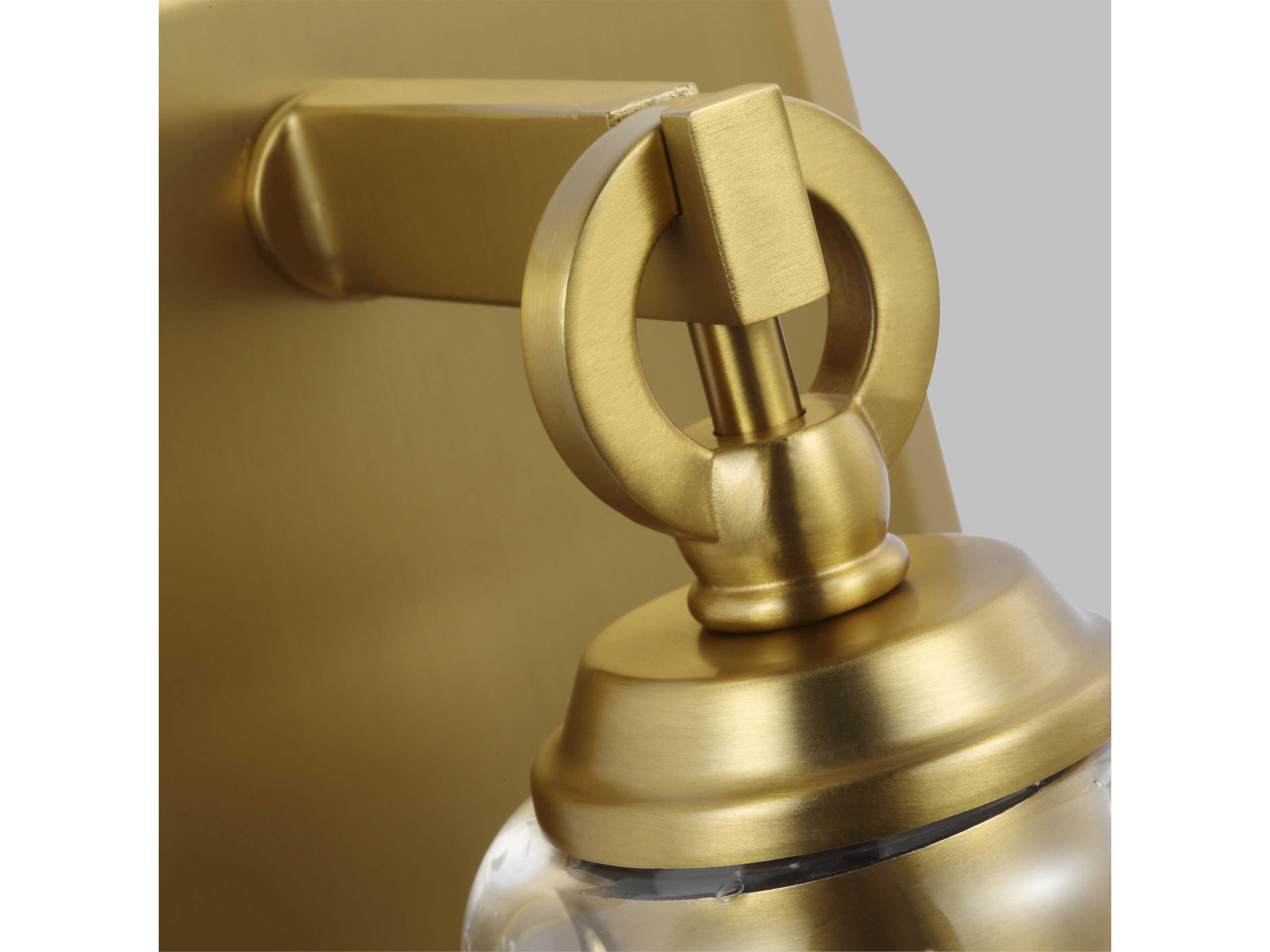 Visual Comfort Studio Monterro 1-Light Burnished Brass Wall Sconce