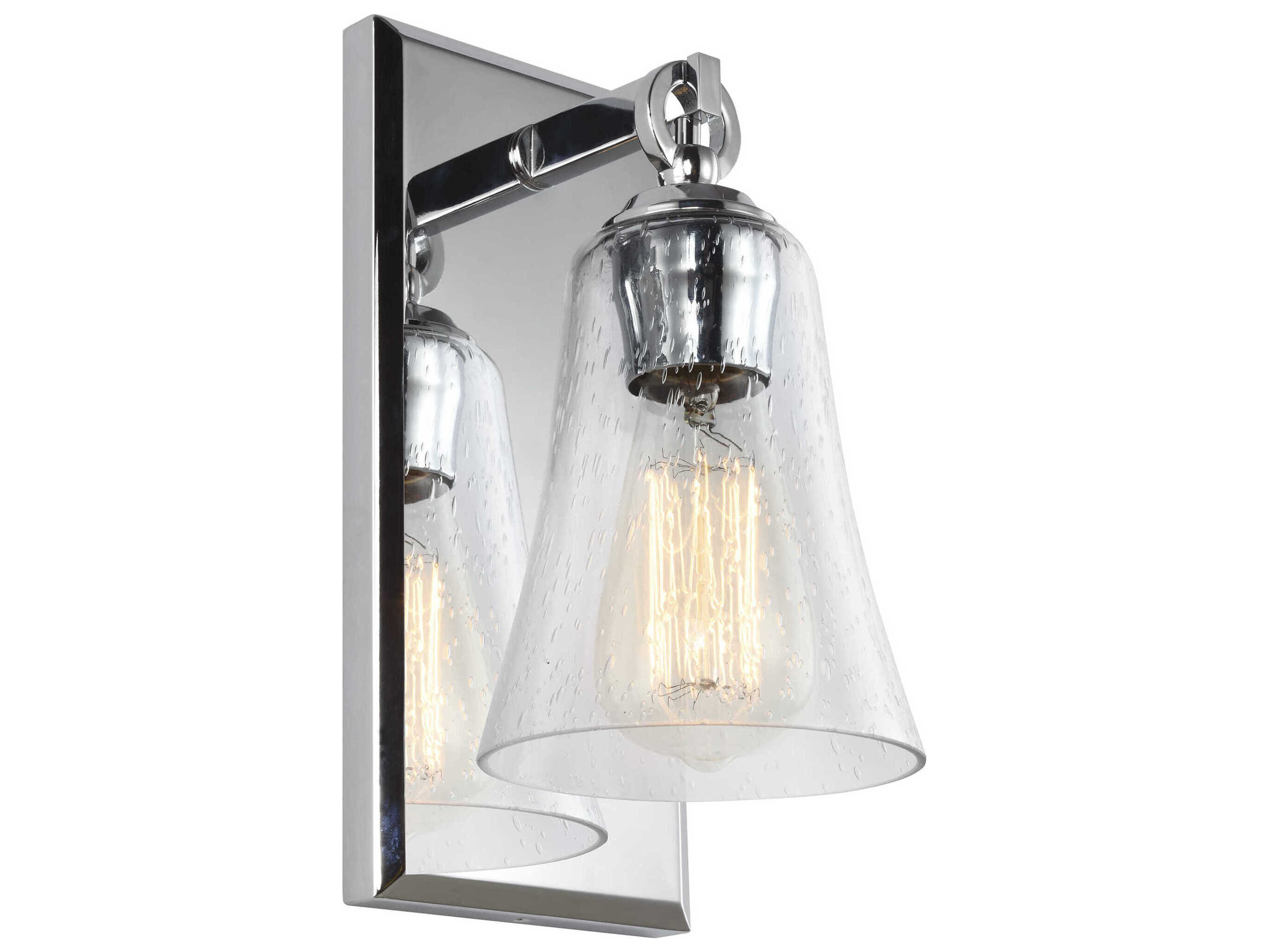 Visual Comfort Studio Monterro 1-Light Chrome Wall Sconce