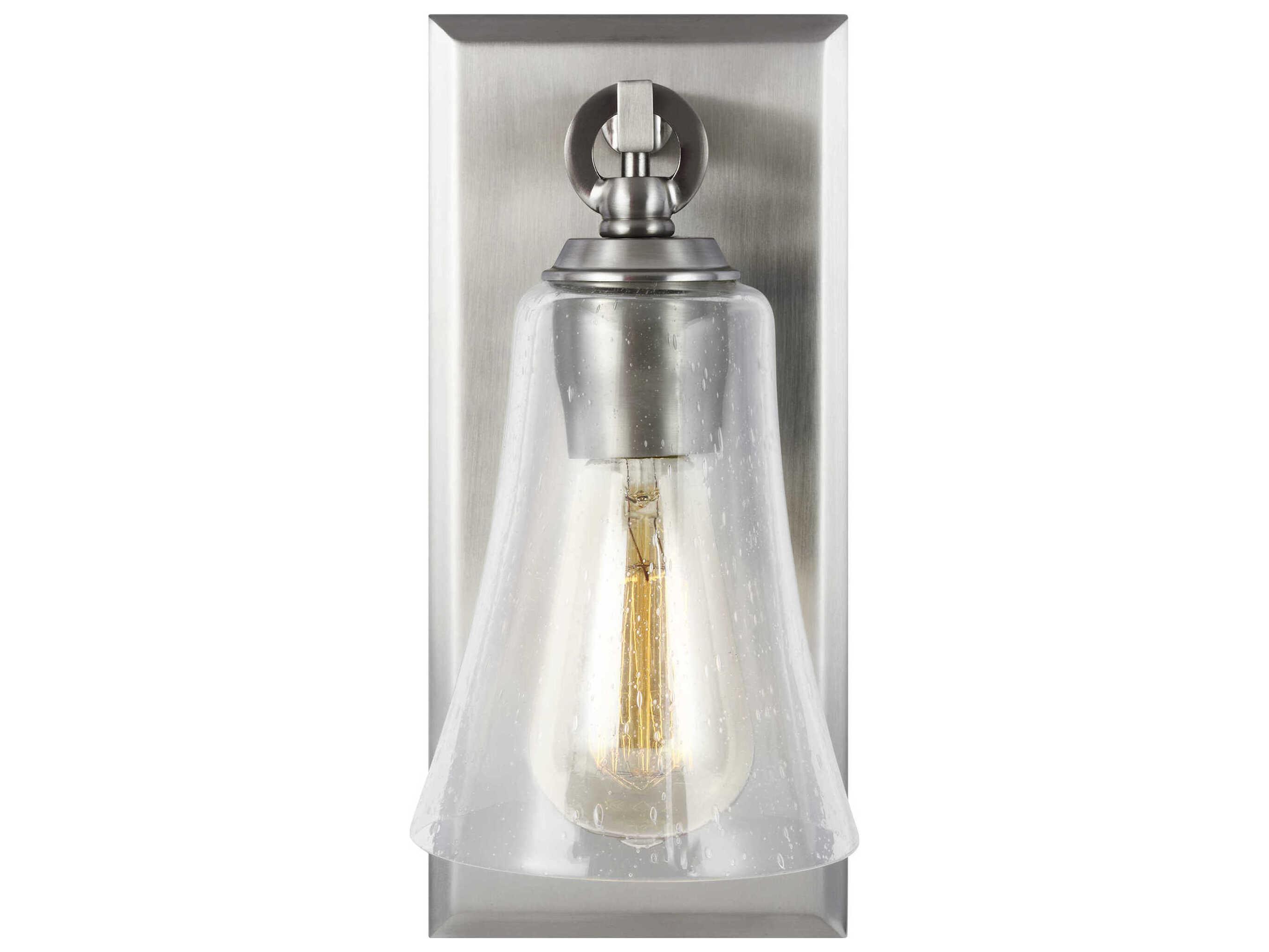 Visual Comfort Studio Monterro 1-Light Satin Nickel Wall Sconce