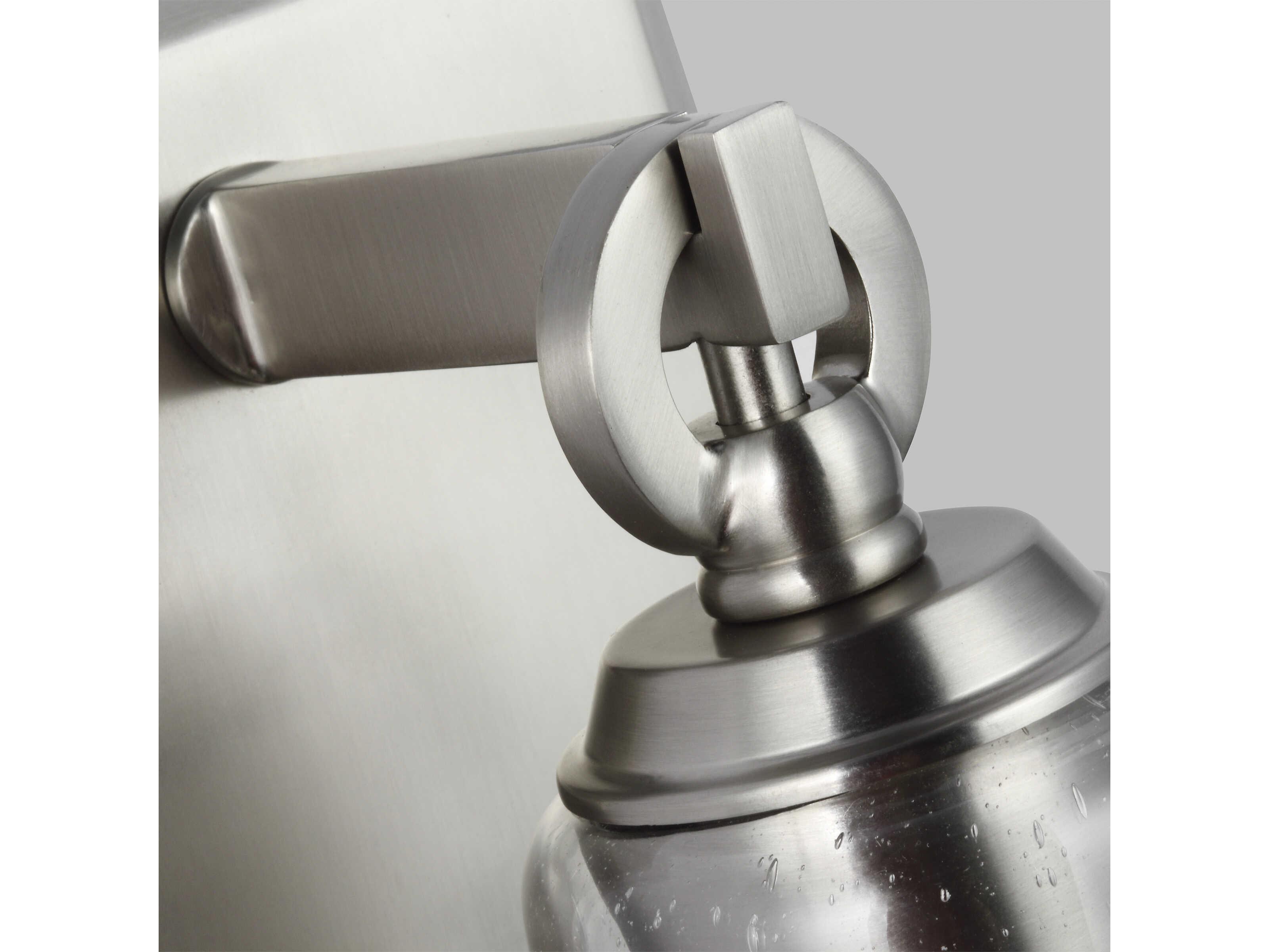 Visual Comfort Studio Monterro 1-Light Satin Nickel Wall Sconce