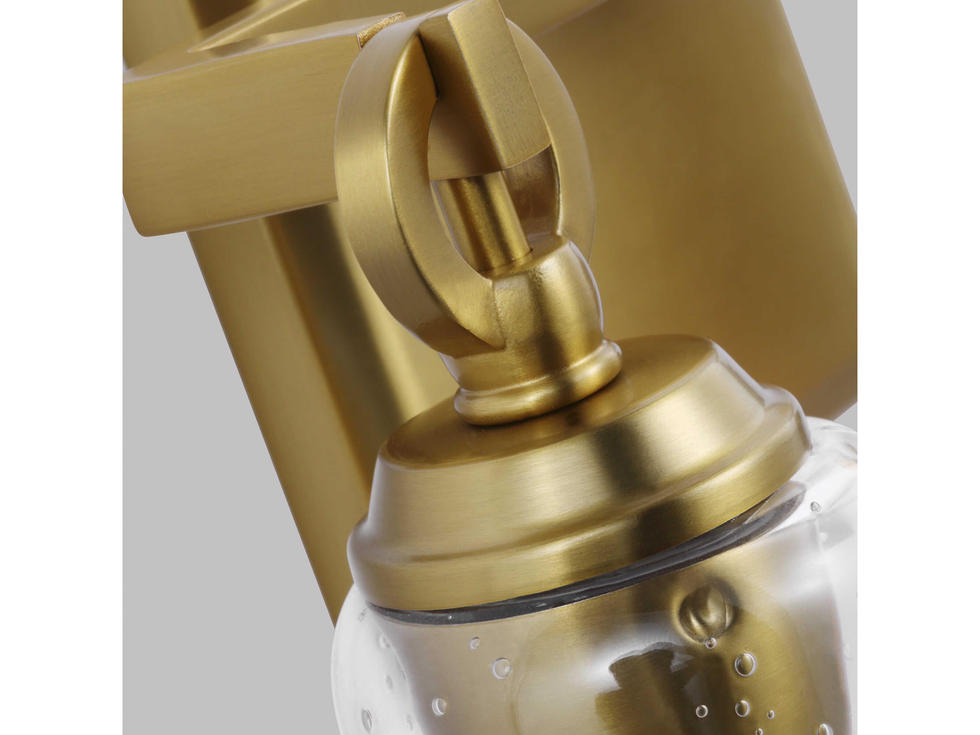 Visual Comfort Studio Monterro 2-Light Burnished Brass Vanity Light