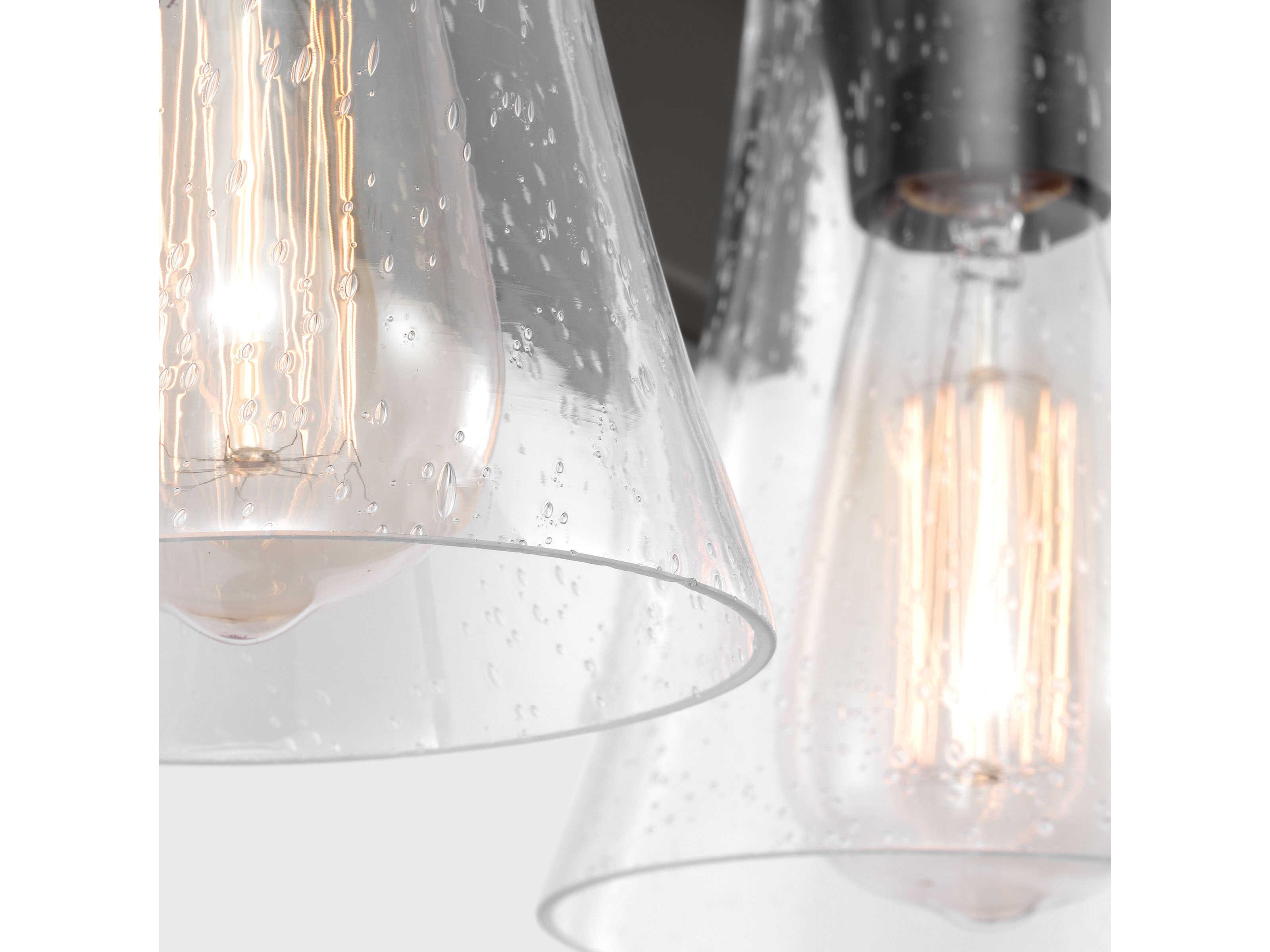 Visual Comfort Studio Monterro 3-Light Aged Iron Black Vanity Light