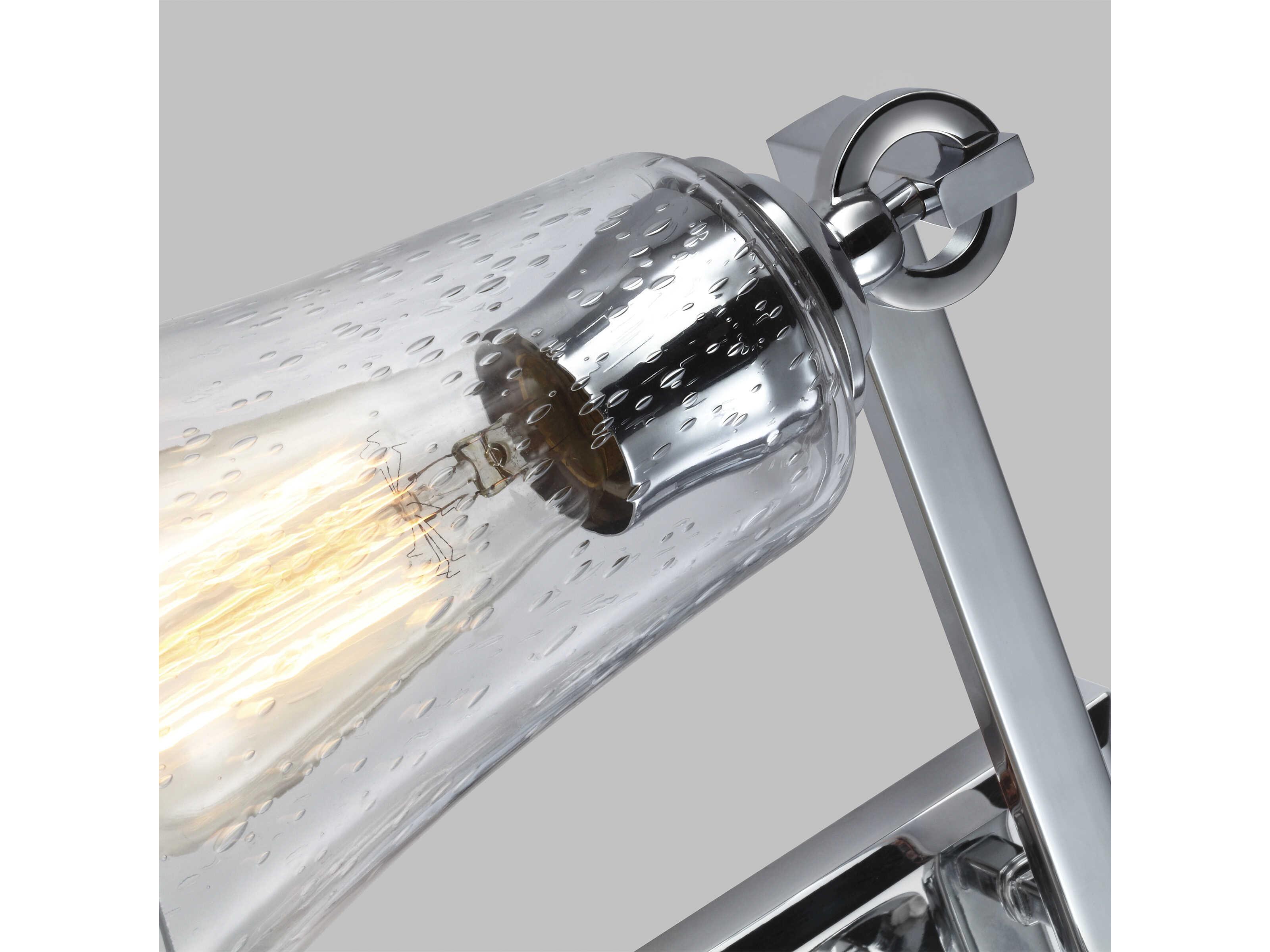 Visual Comfort Studio Monterro 3-Light Chrome Vanity Light