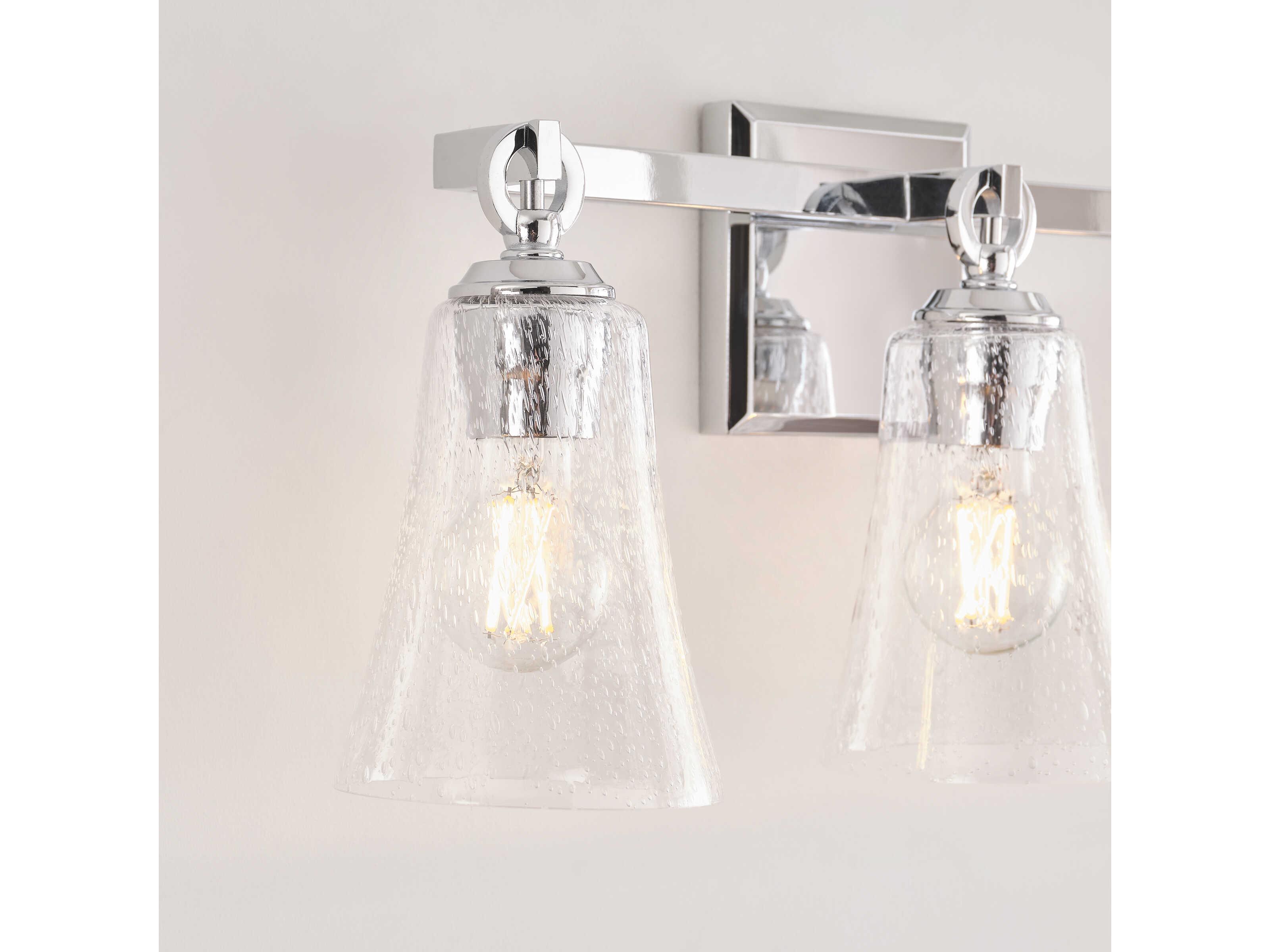 Visual Comfort Studio Monterro 3-Light Chrome Vanity Light