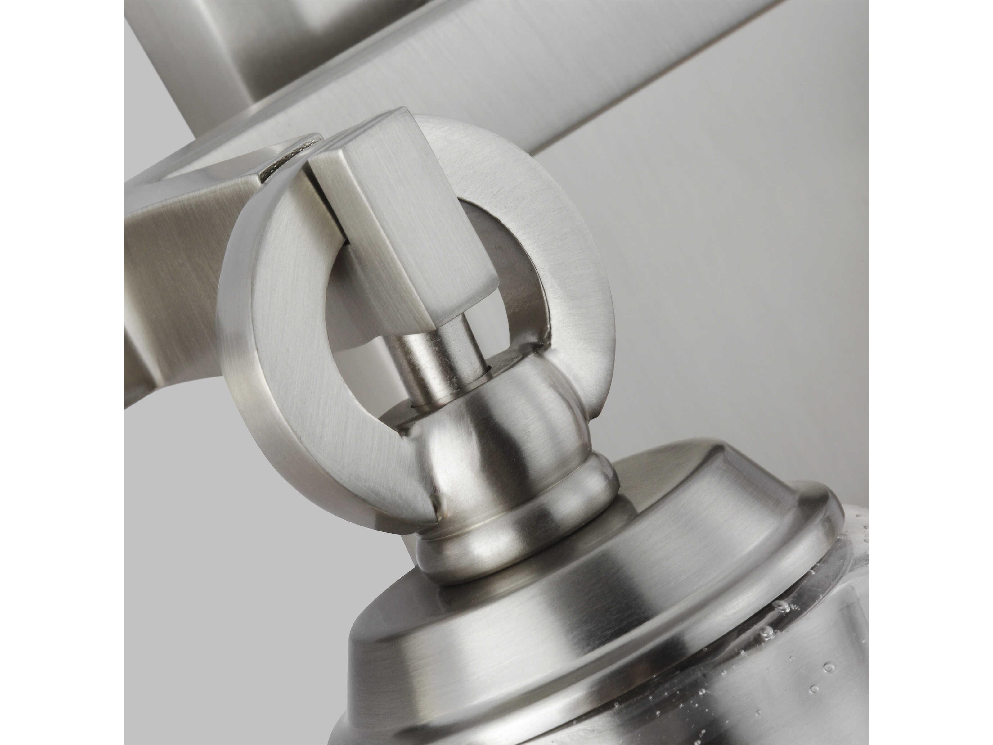 Visual Comfort Studio Monterro 4-Light Satin Nickel Vanity Light