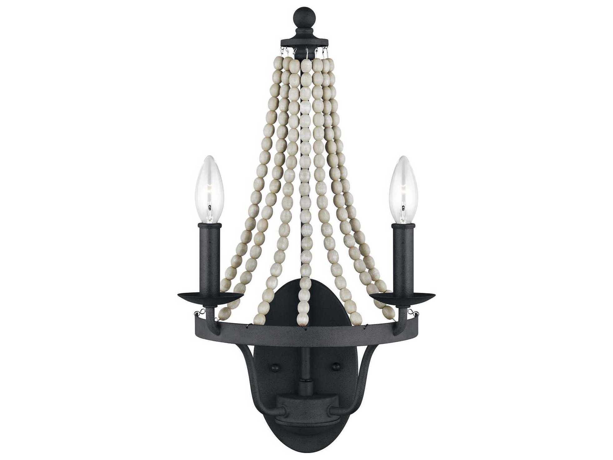 Visual Comfort Studio Nori 2-Light Dark Weathered Zinc Driftwood Grey Wall Sconce