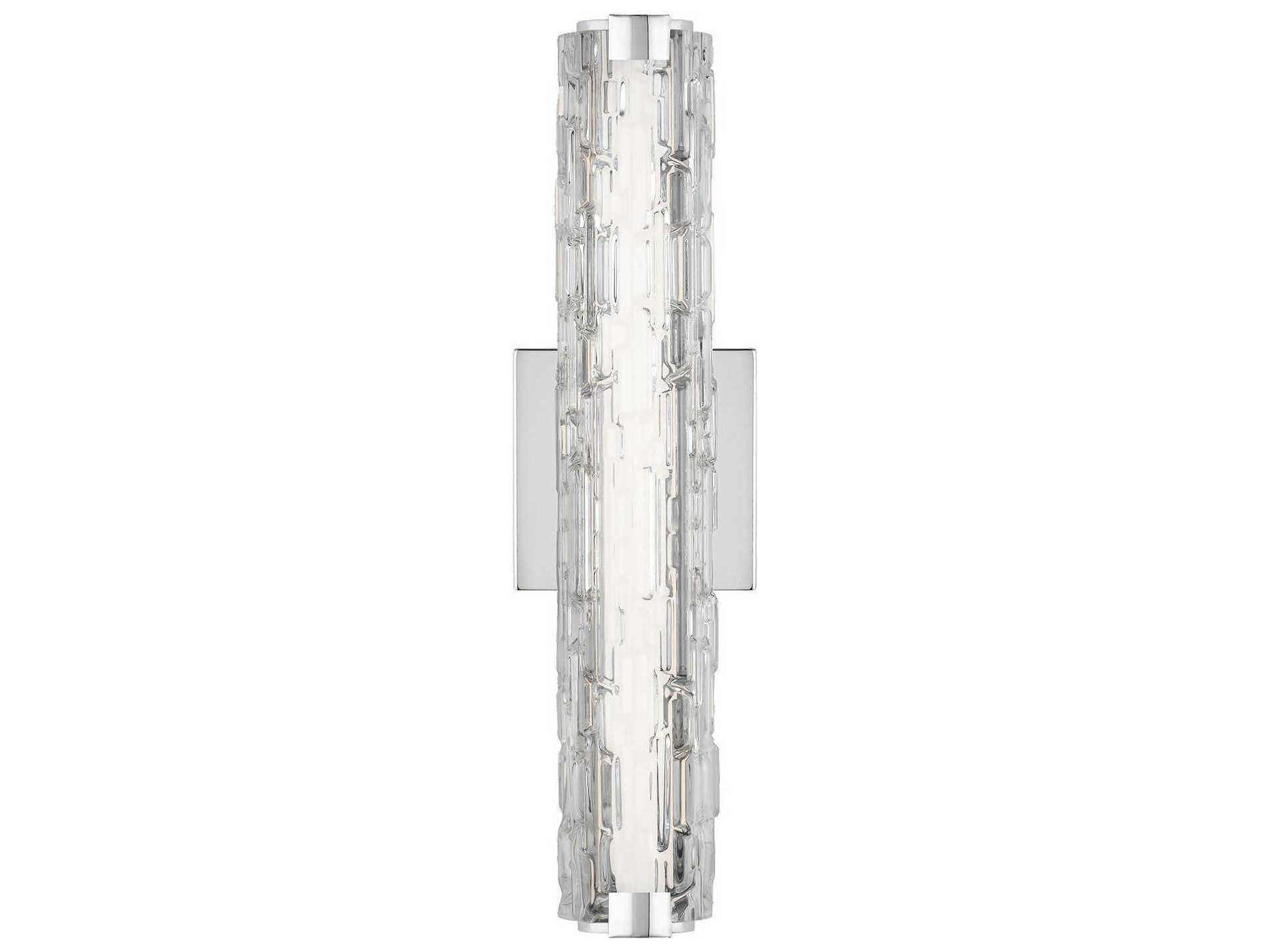 Visual Comfort Studio Cutler 1-Light Chrome Wall Sconce