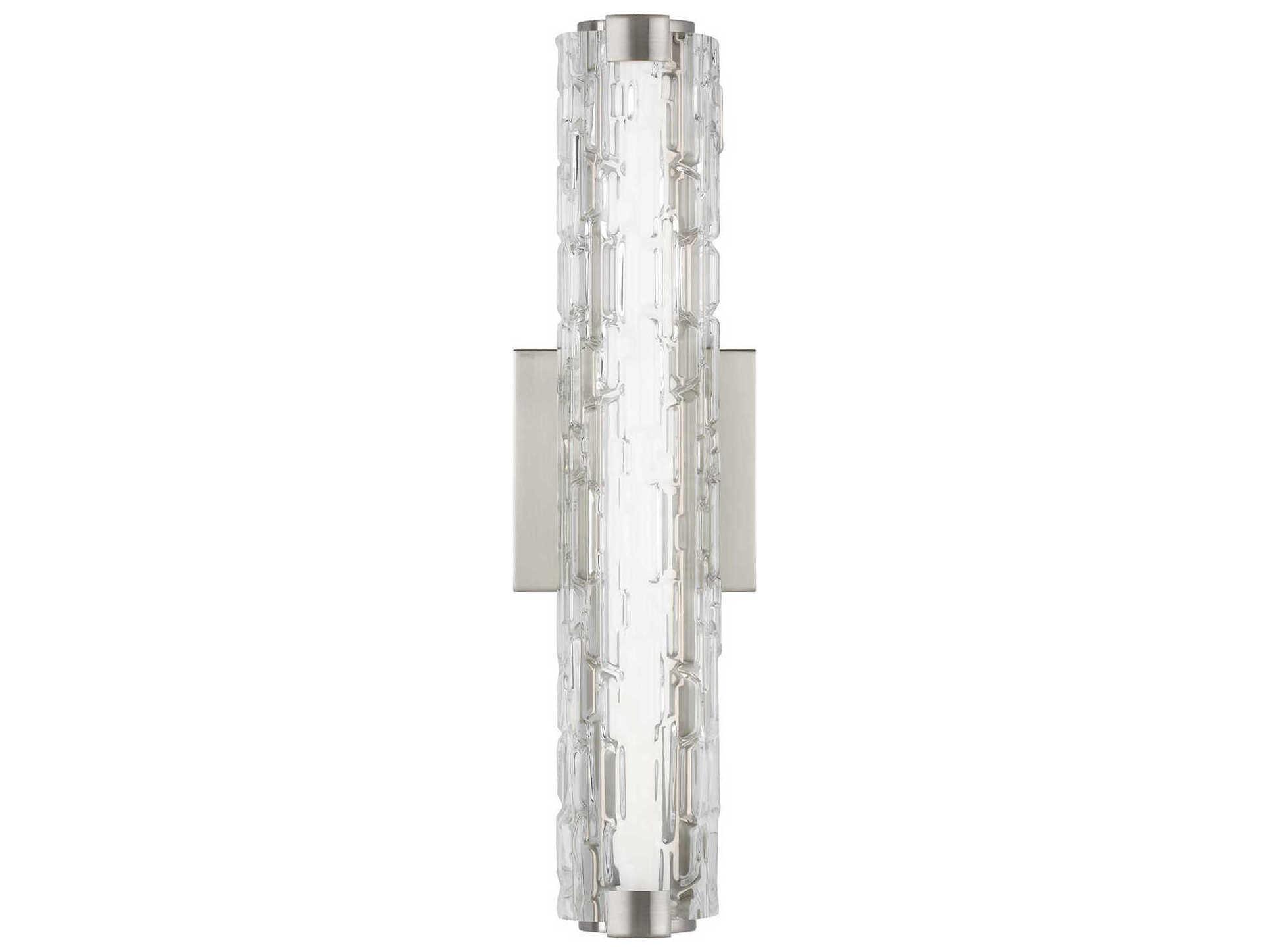 Visual Comfort Studio Cutler 1-Light Satin Nickel Wall Sconce