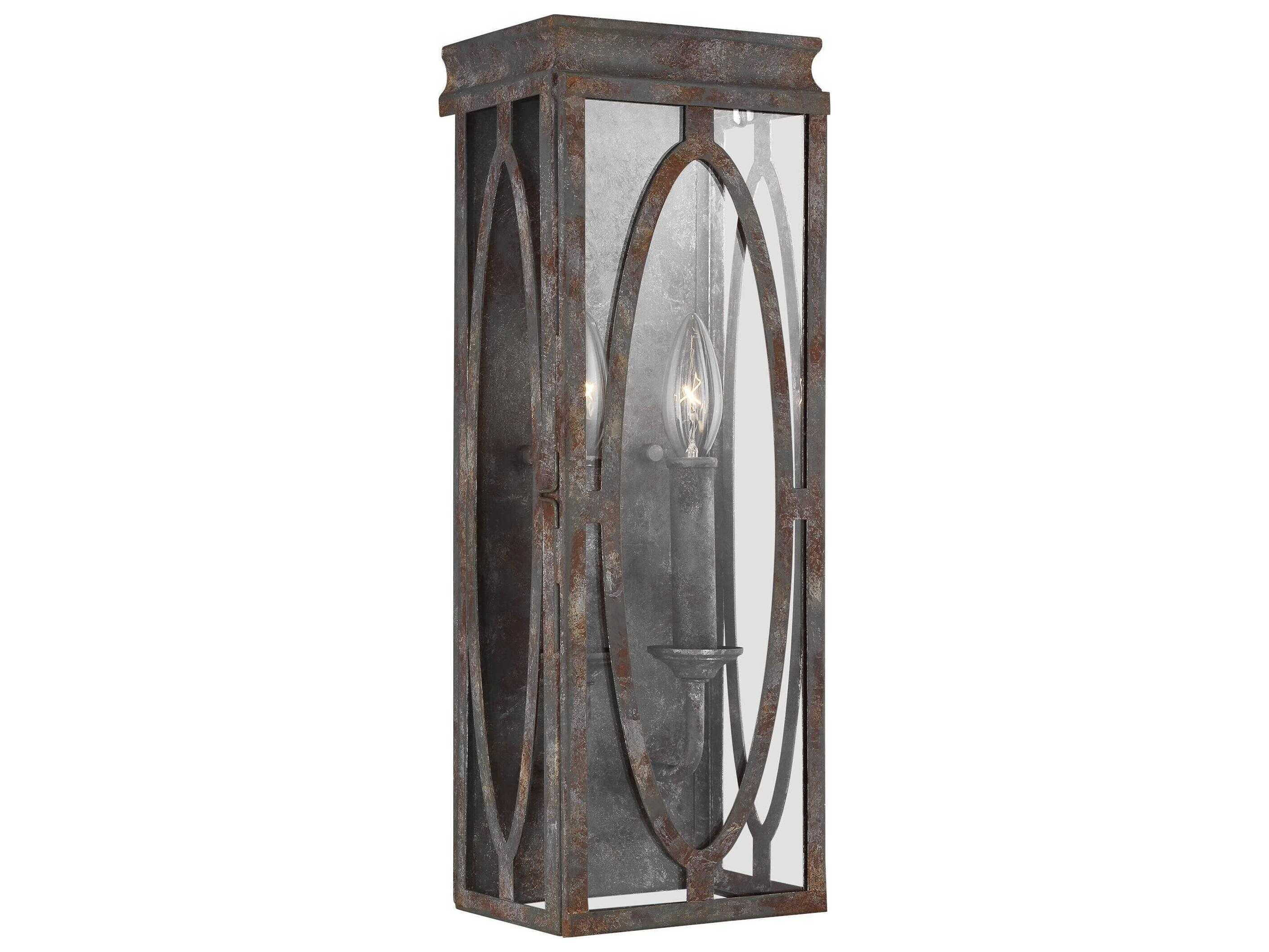 Visual Comfort Studio Patrice 2-Light Deep Abyss Brown Wall Sconce