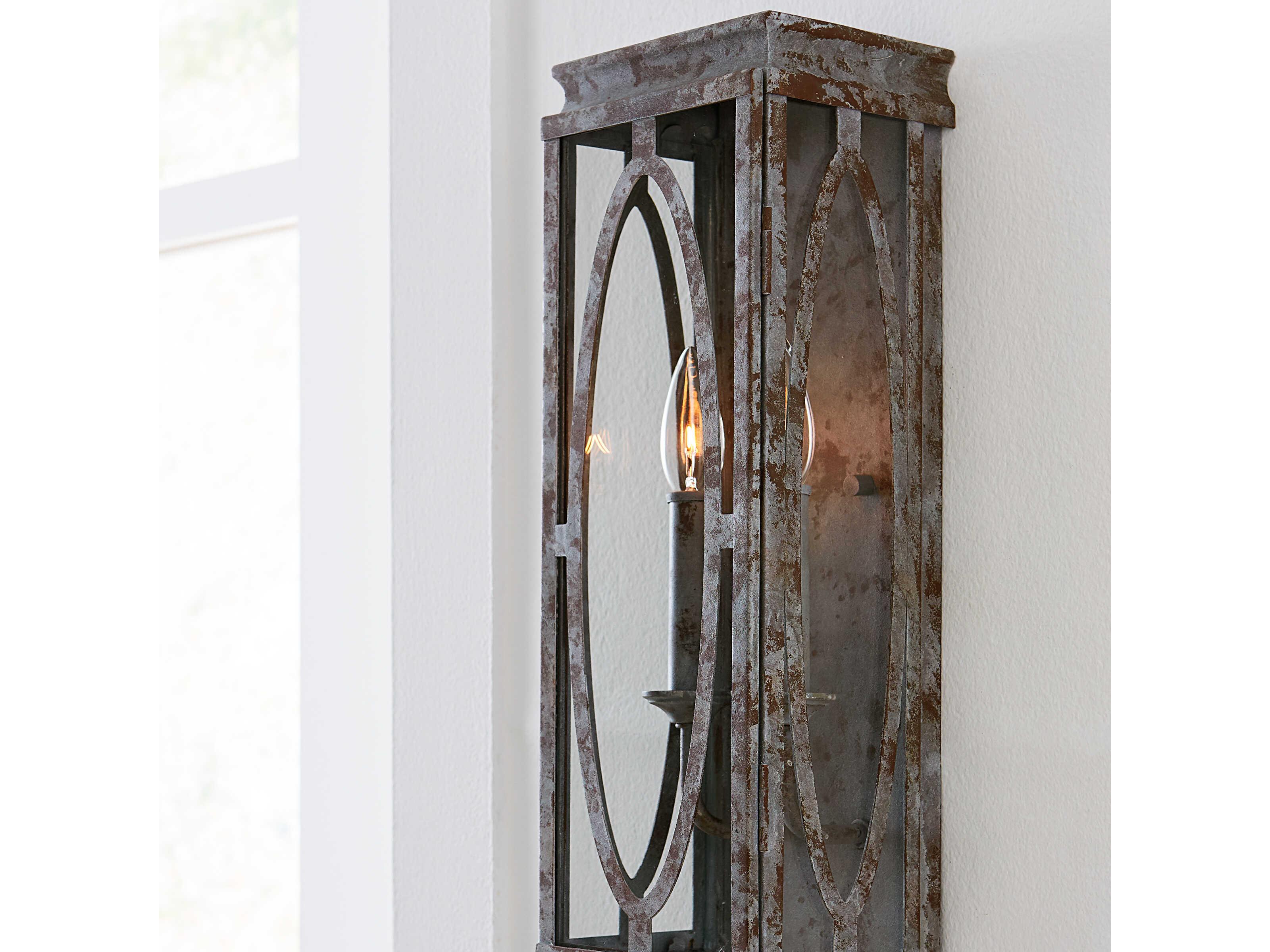 Visual Comfort Studio Patrice 2-Light Deep Abyss Brown Wall Sconce