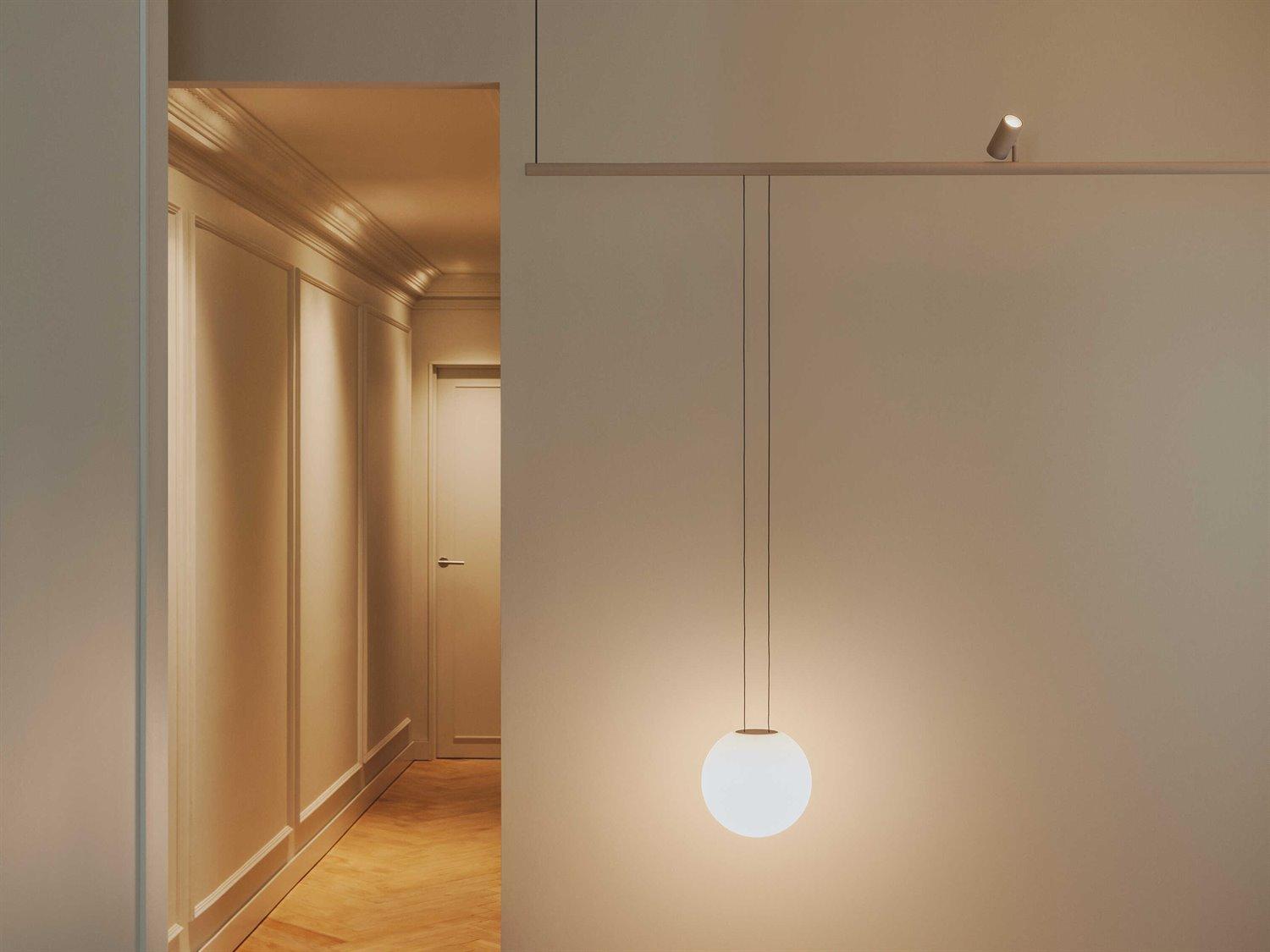 Vibia Circus 1-Light White Globe Track & Rail Light