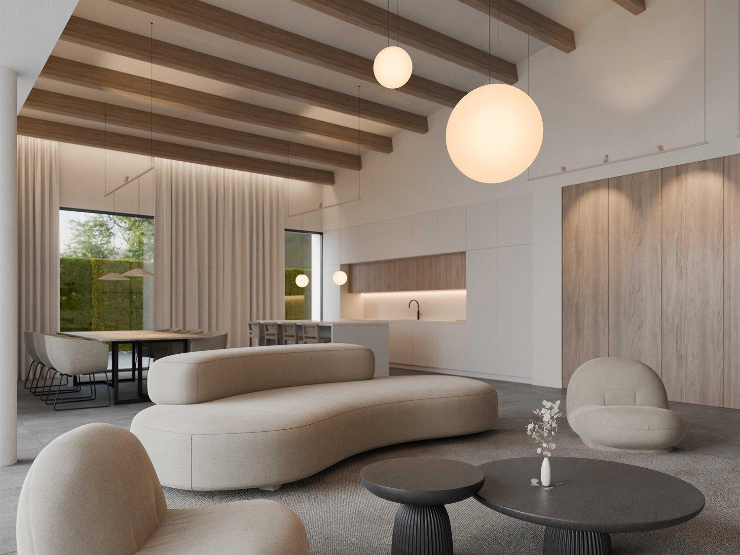 Vibia Circus 1-Light White Globe Track & Rail Light