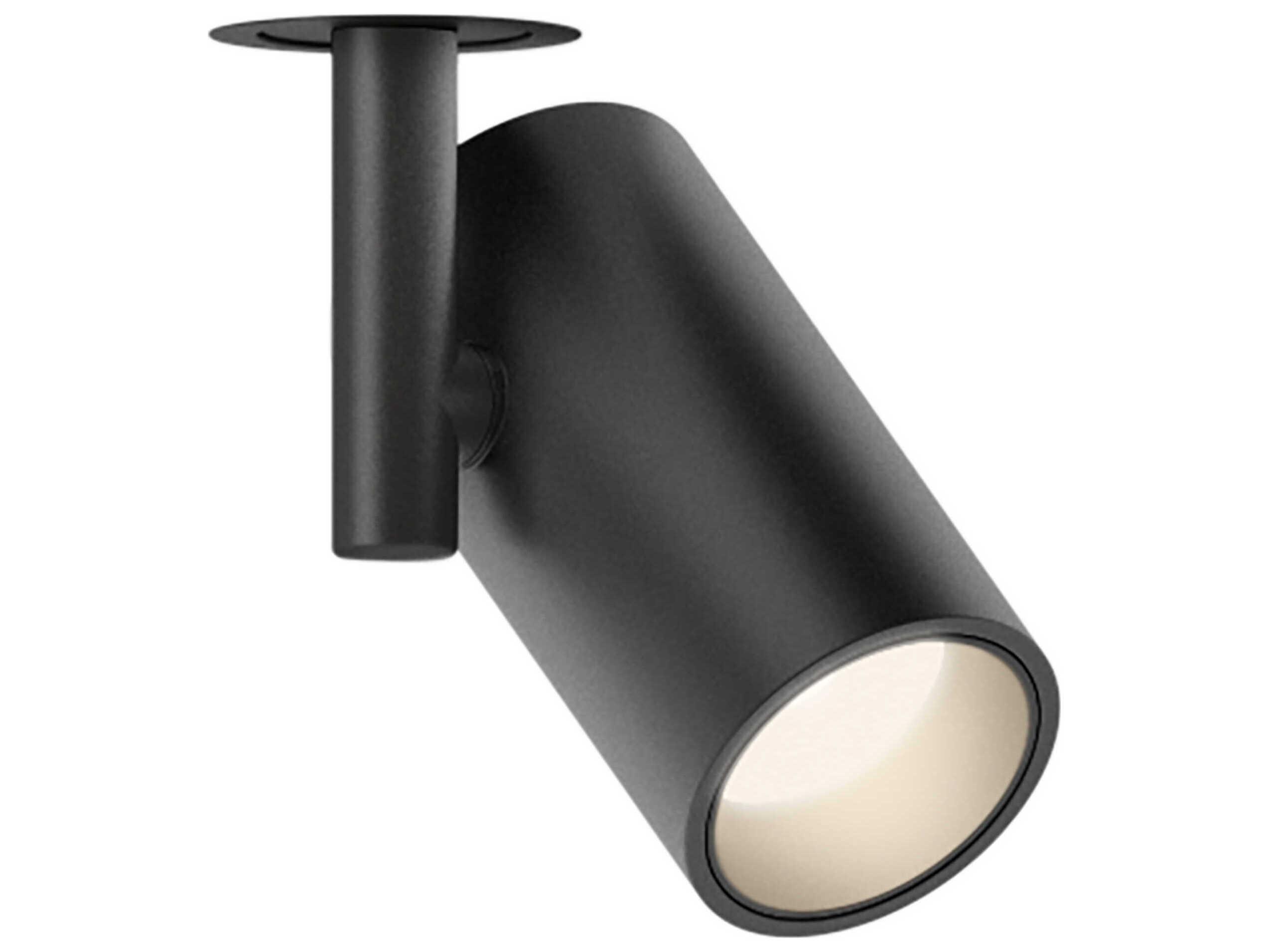 Vibia Circus Solo 1-Light Black Cylinder Semi Flush Mount