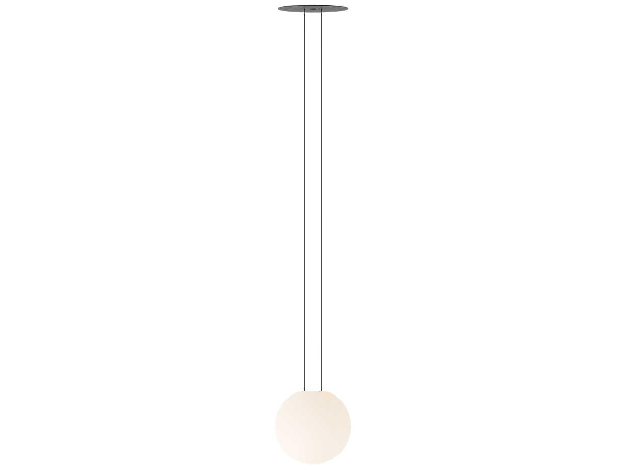 Vibia Circus Solo 1-Light Black White Globe Mini Pendant