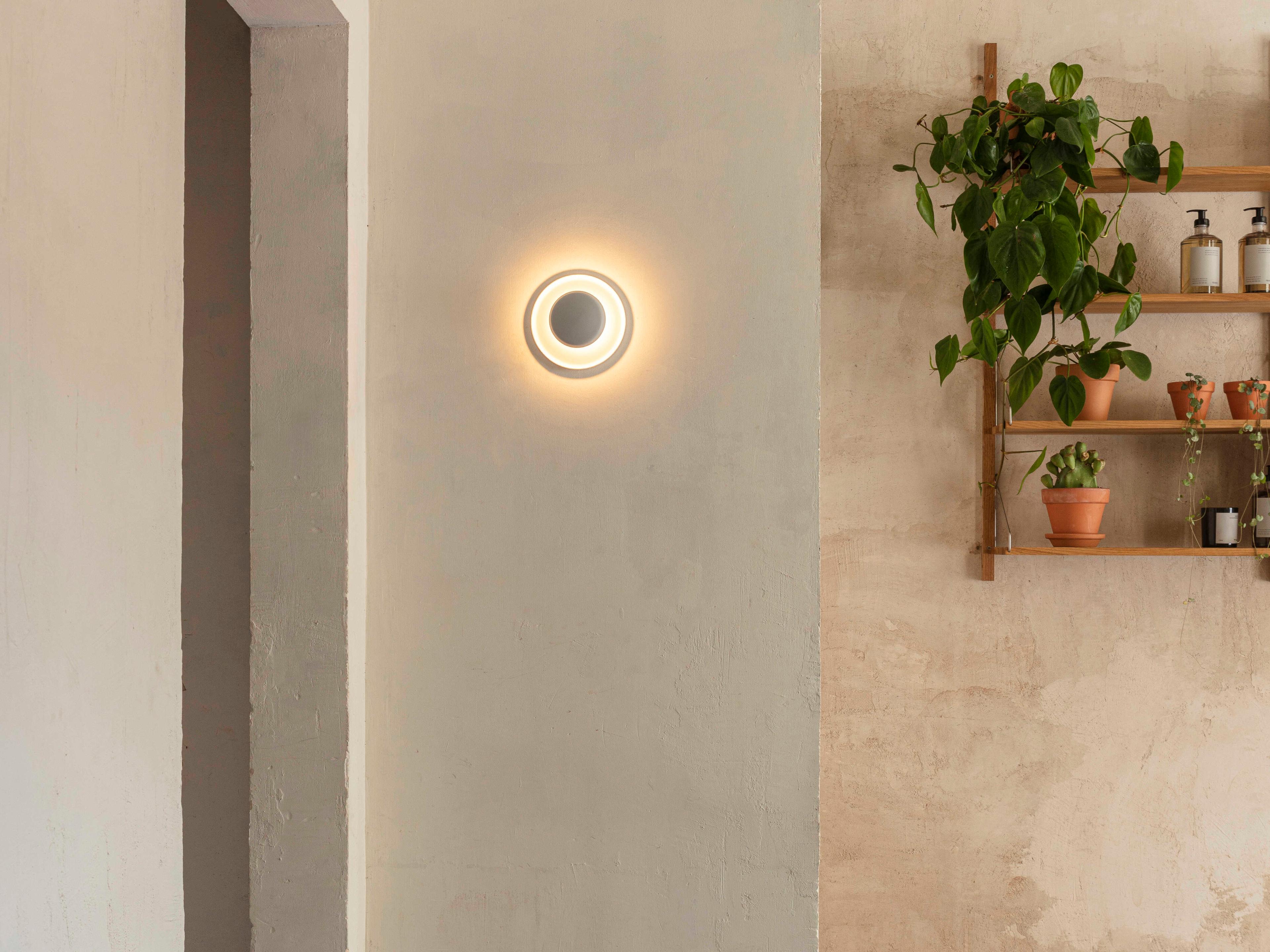 Vibia Top 1-Light White LED Wall Sconce